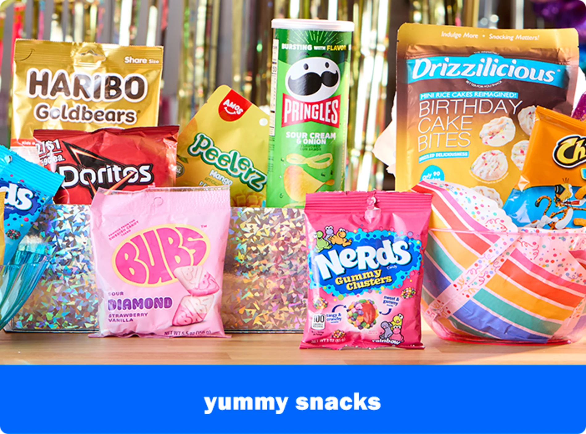 Yummy snacks. Shop candy.