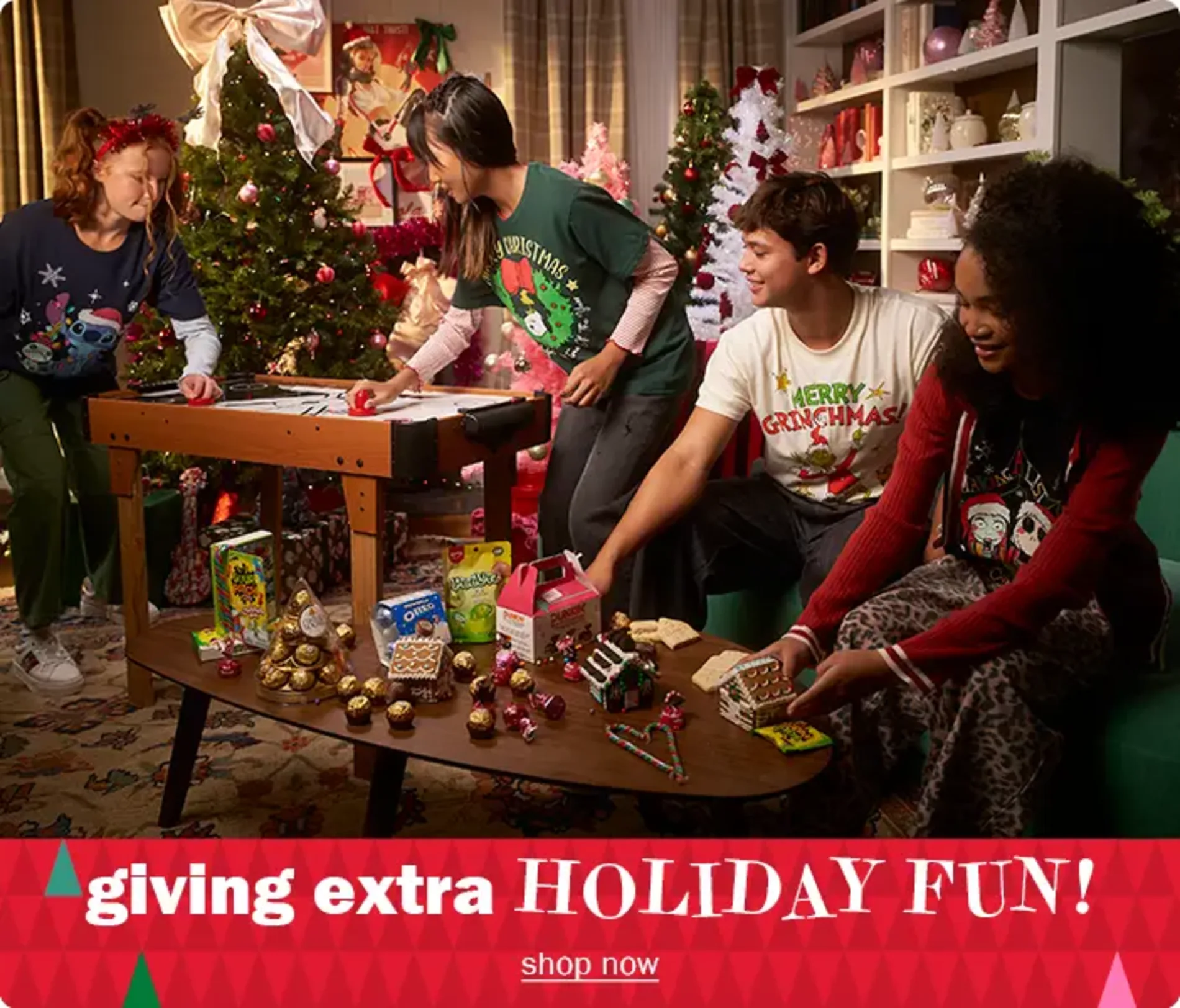 Giving extra Holiday Fun! Shop now