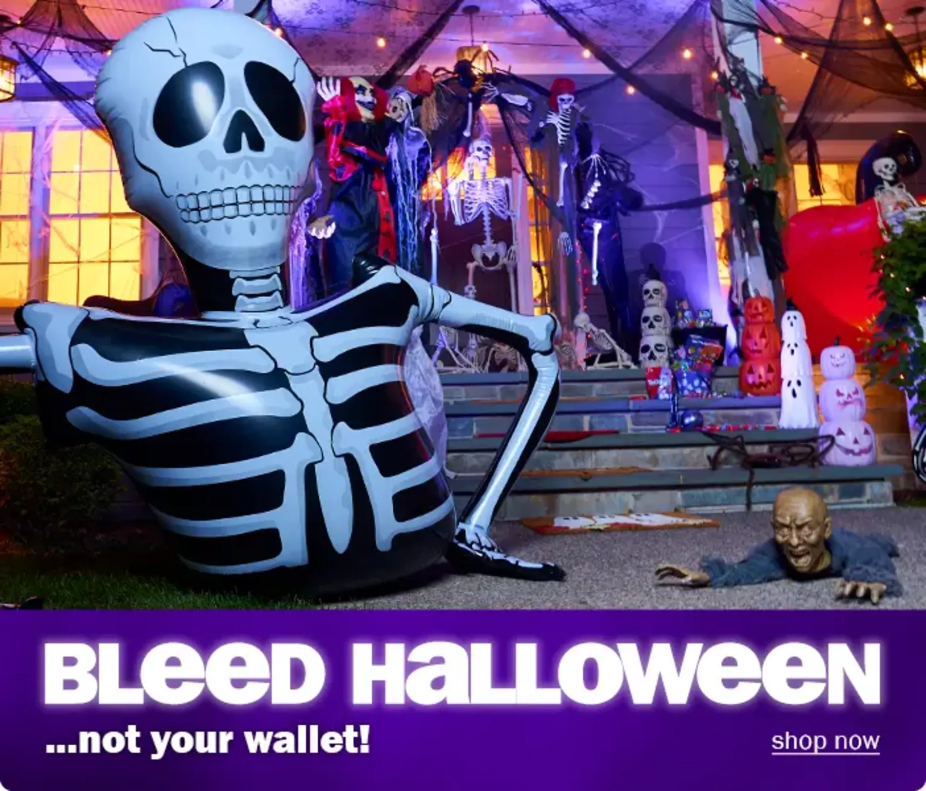 Bleed Halloween...not your wallet! Shop now.