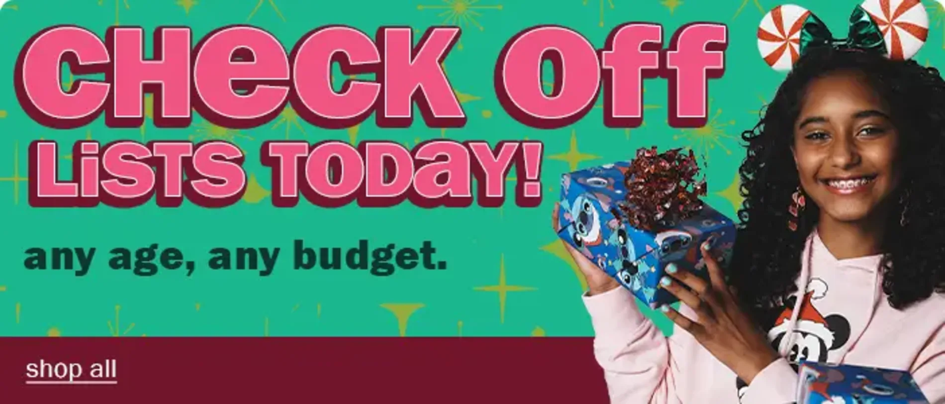 Check Off Lists Today! Any Age, Any Budget. Shop All