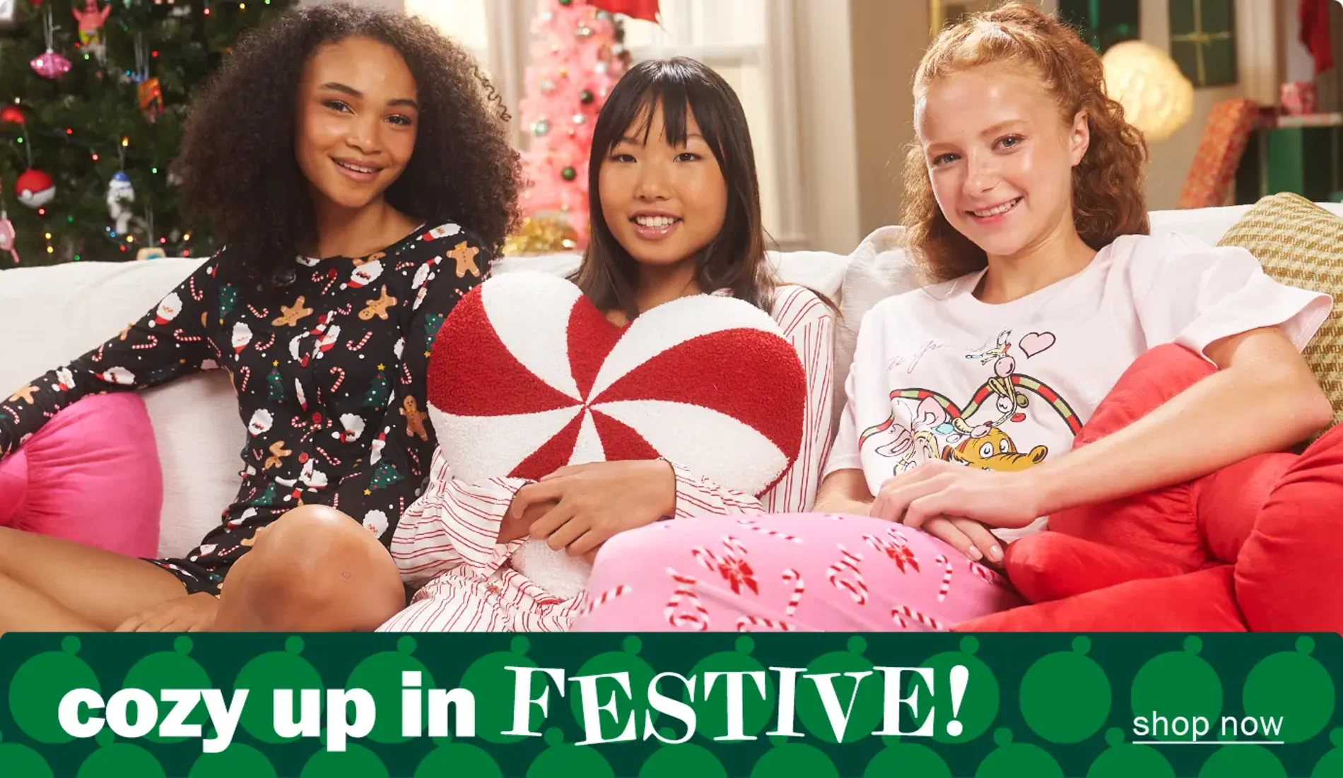 Cozy up in festive! Shop now. 