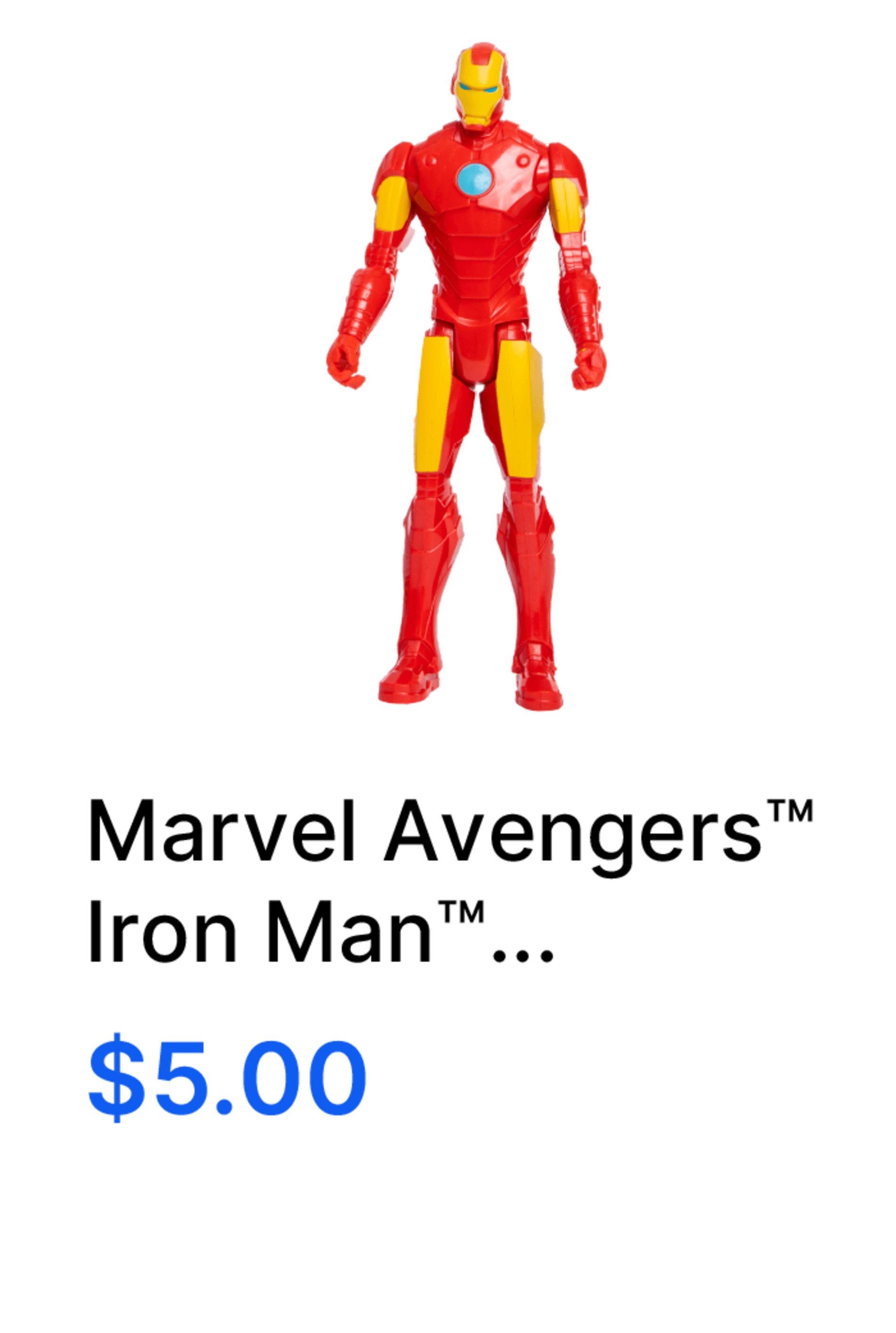 Marvel Avengers Iron Man Titan Hero Series Figure 12in $5.00