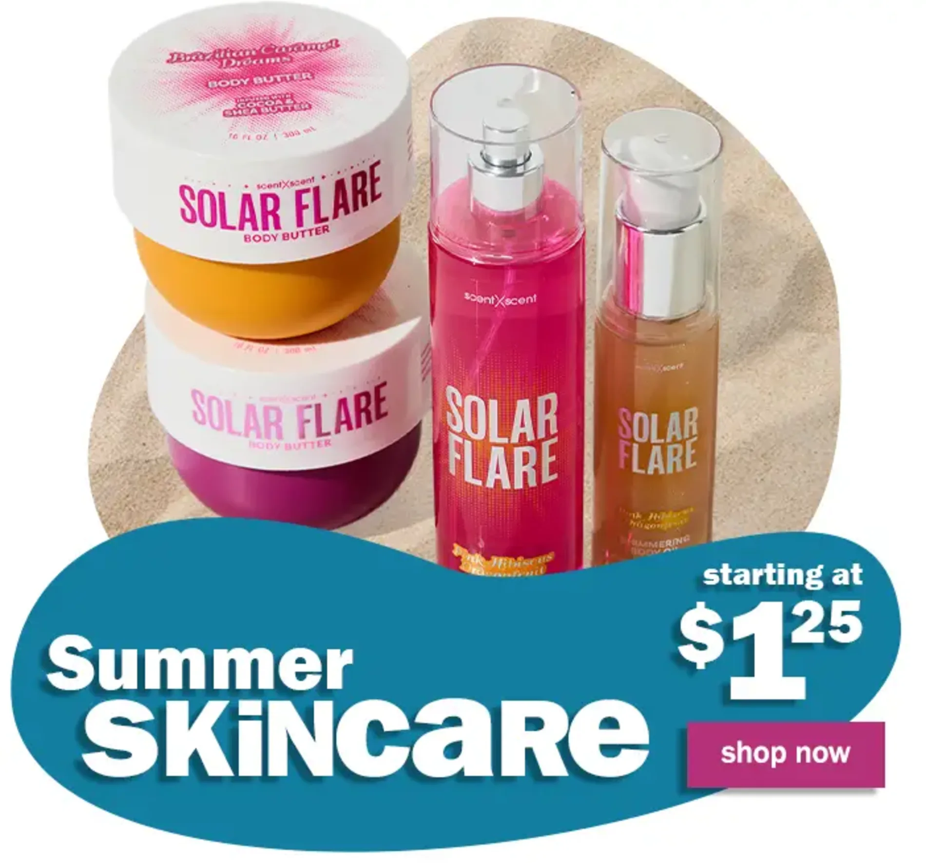 Summer Skincare Starting at $1.25. Shop Now.