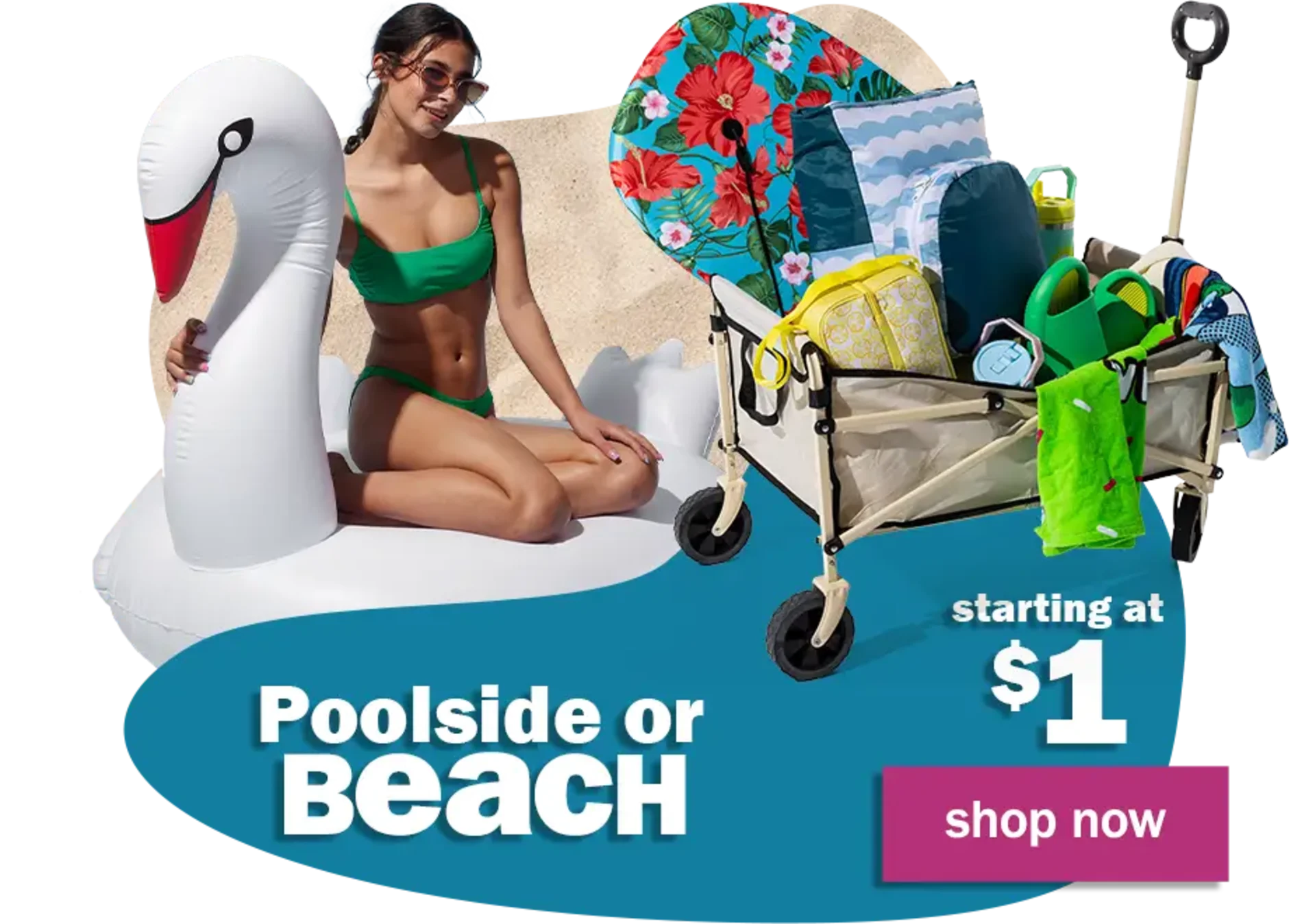 Poolside or Beach. Starting at $1. Shop Now.