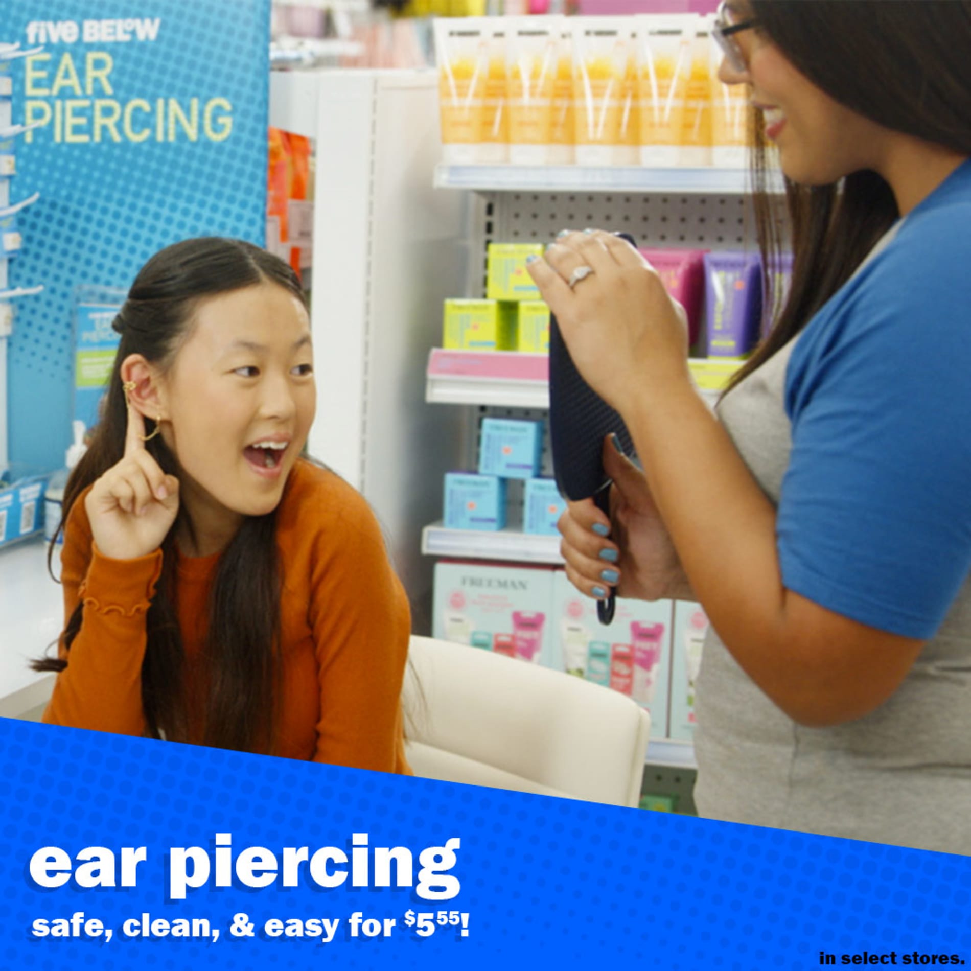 ear piercing. safe, clean, & easy for $5.55!