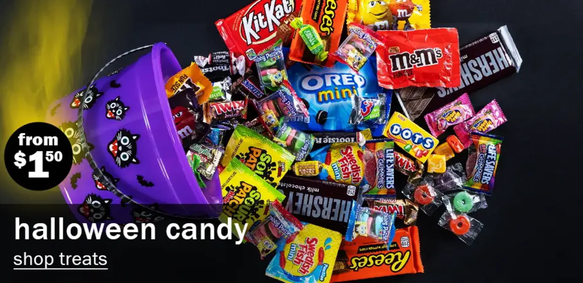 Halloween Candy From $1.50. Shop Treats