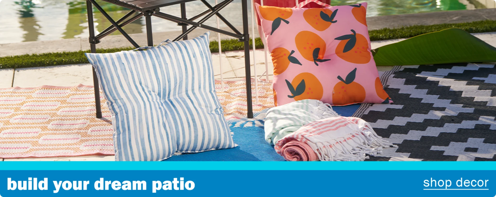 Build your dream patio. Shop decor,
