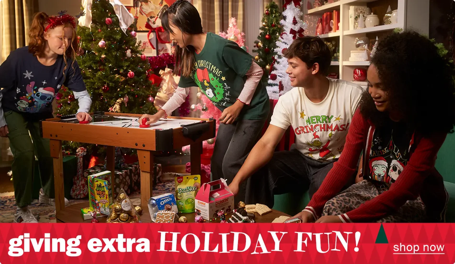 Giving extra Holiday Fun! Shop now