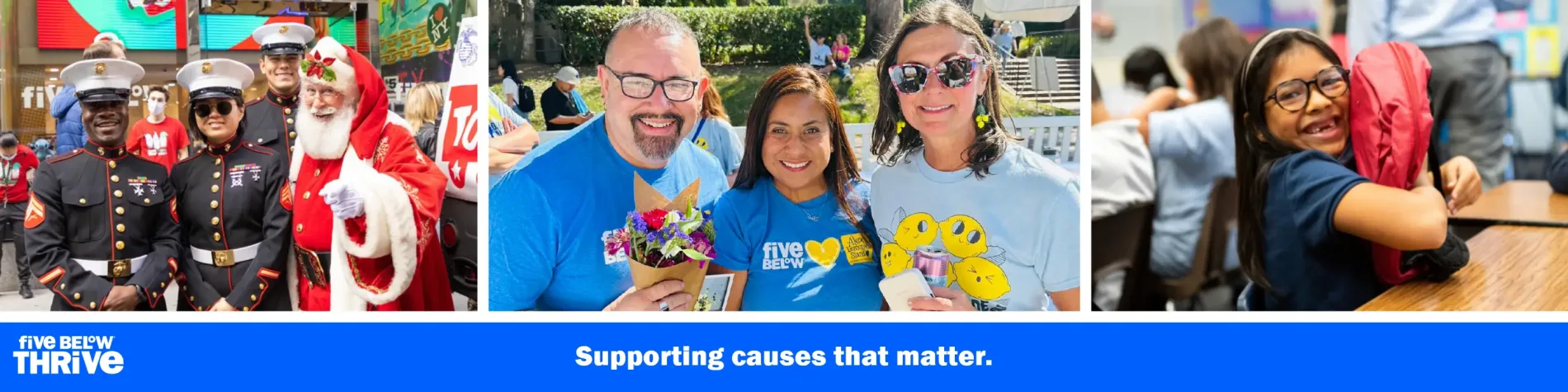Five Below Thrive. Supporting causes that matter.