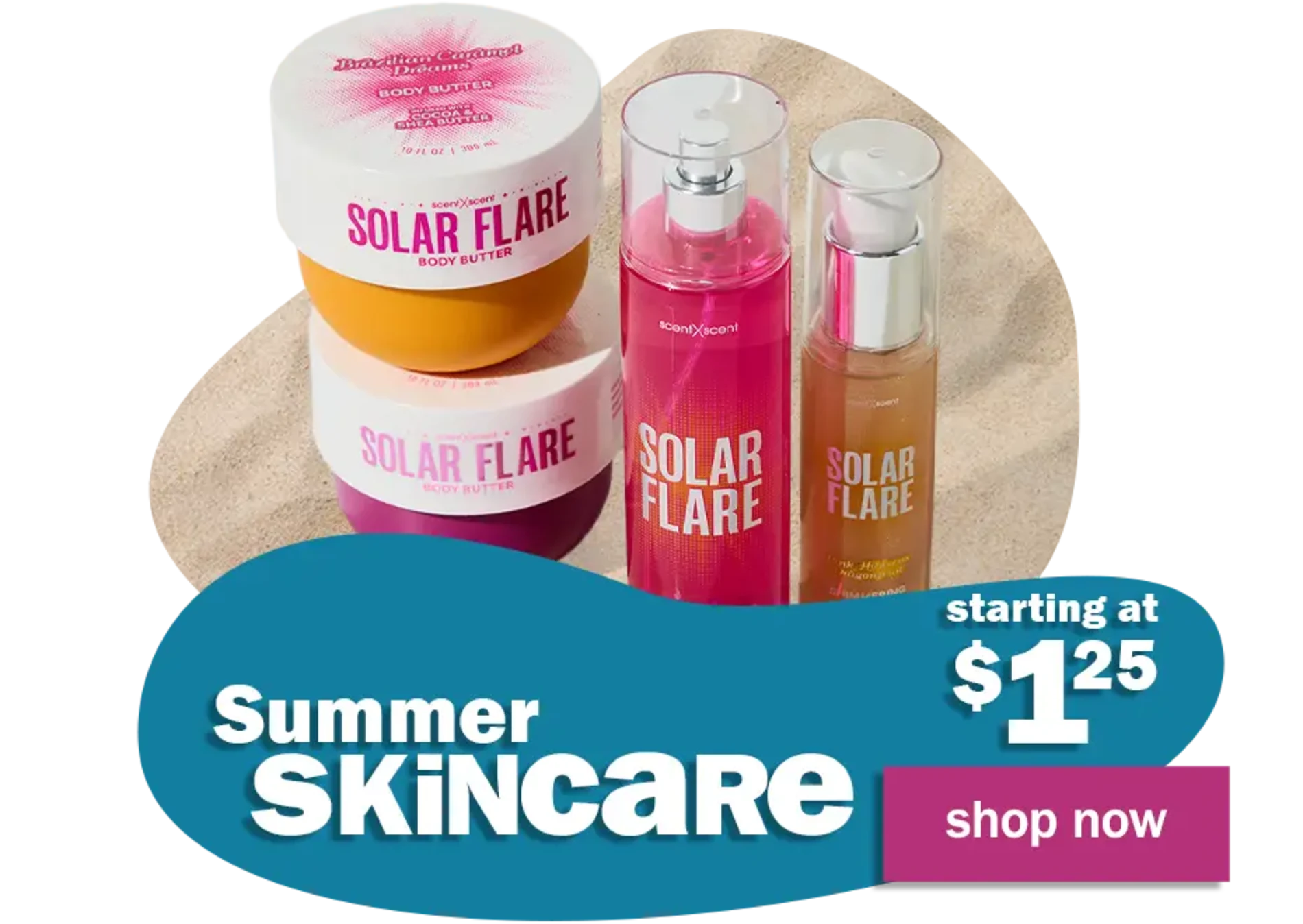 Summer Skincare. Starting at $1.25. Shop Now.