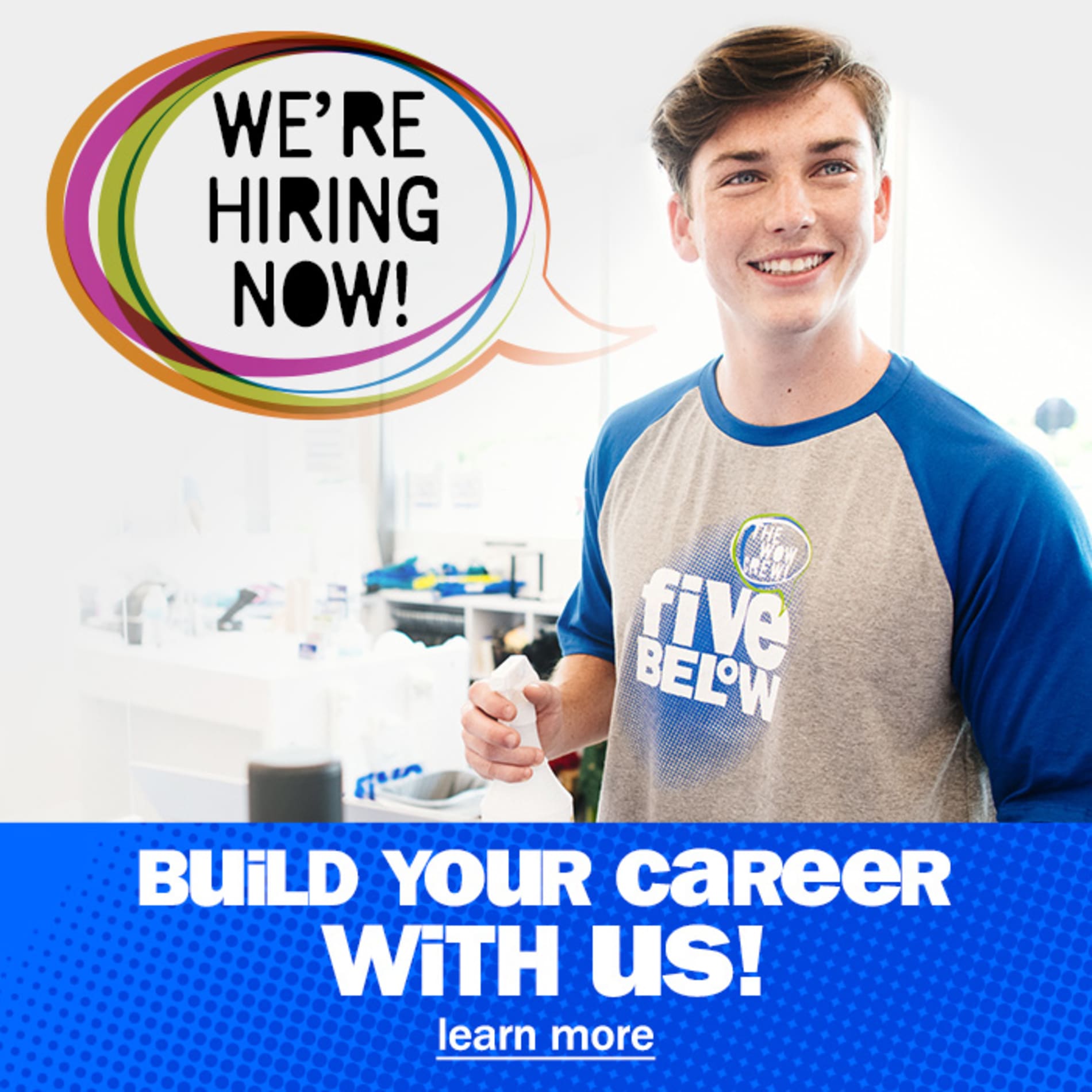 build your career with us! learn more