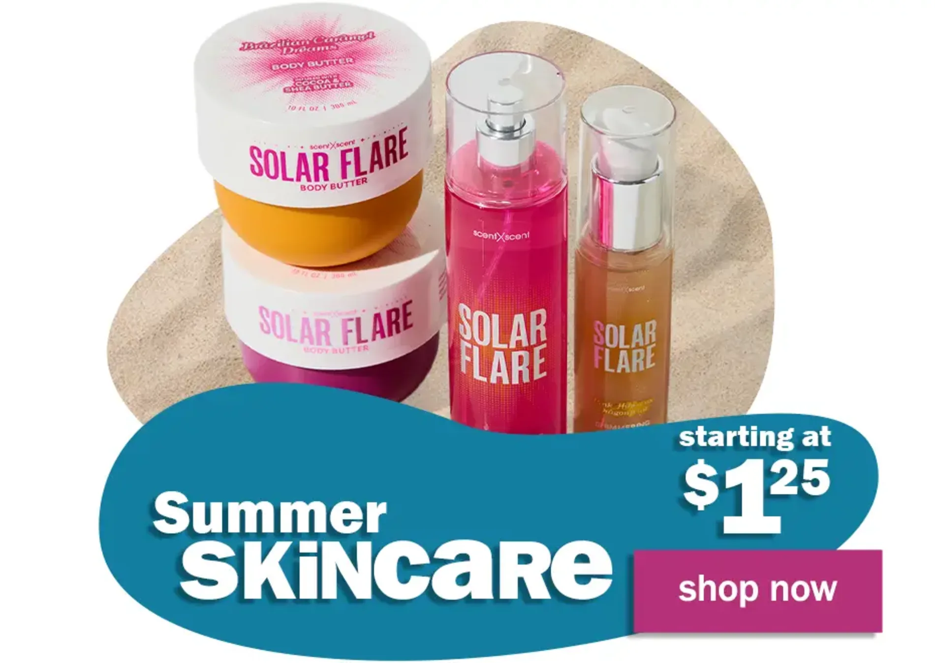 Summer Skincare Starting at $1.25. Shop Now.