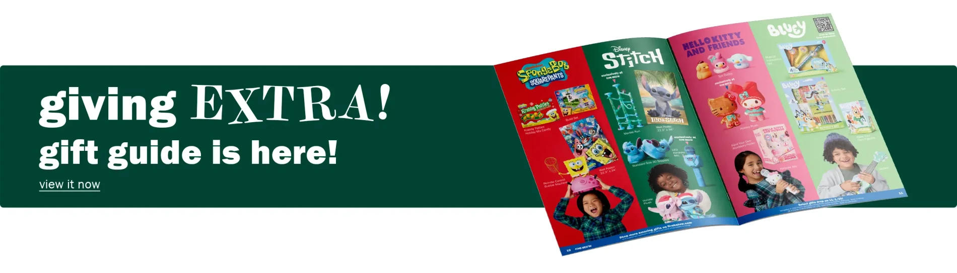 Giving extra! Gift guide is here!