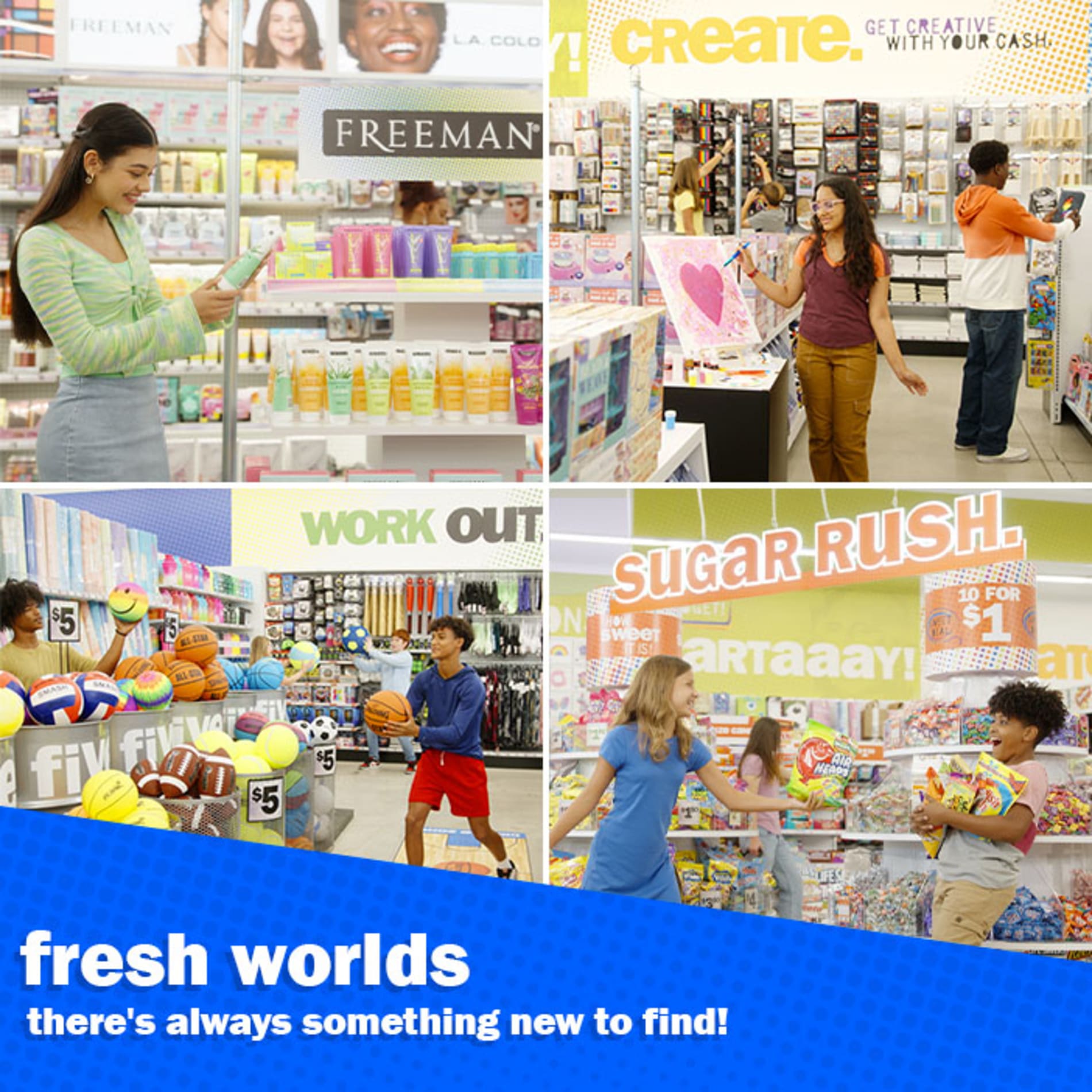 fresh worlds. there's always something new to find!