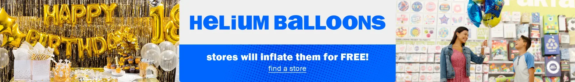 Helium Balloons, Stores will inflate 'em for FREE! Find a store.