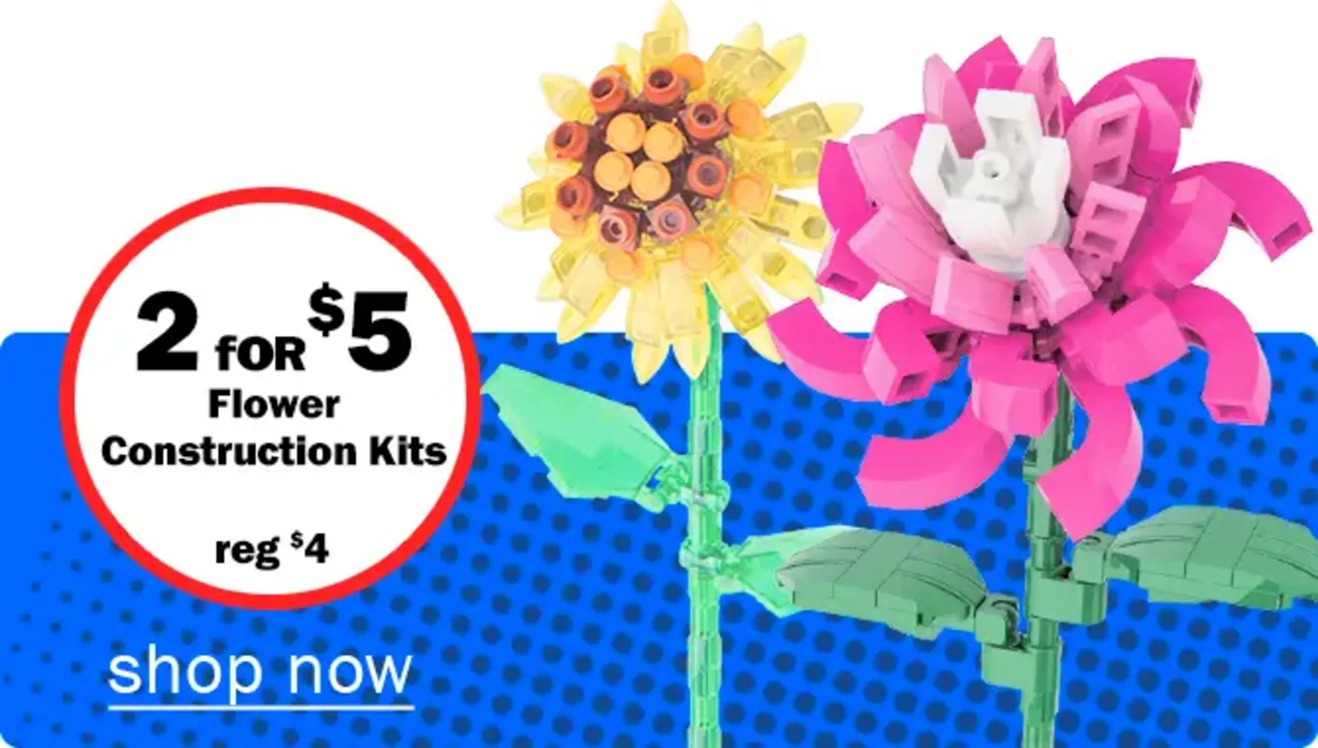 2 for $5 Flower Construction Kits Reg $4. Shop now