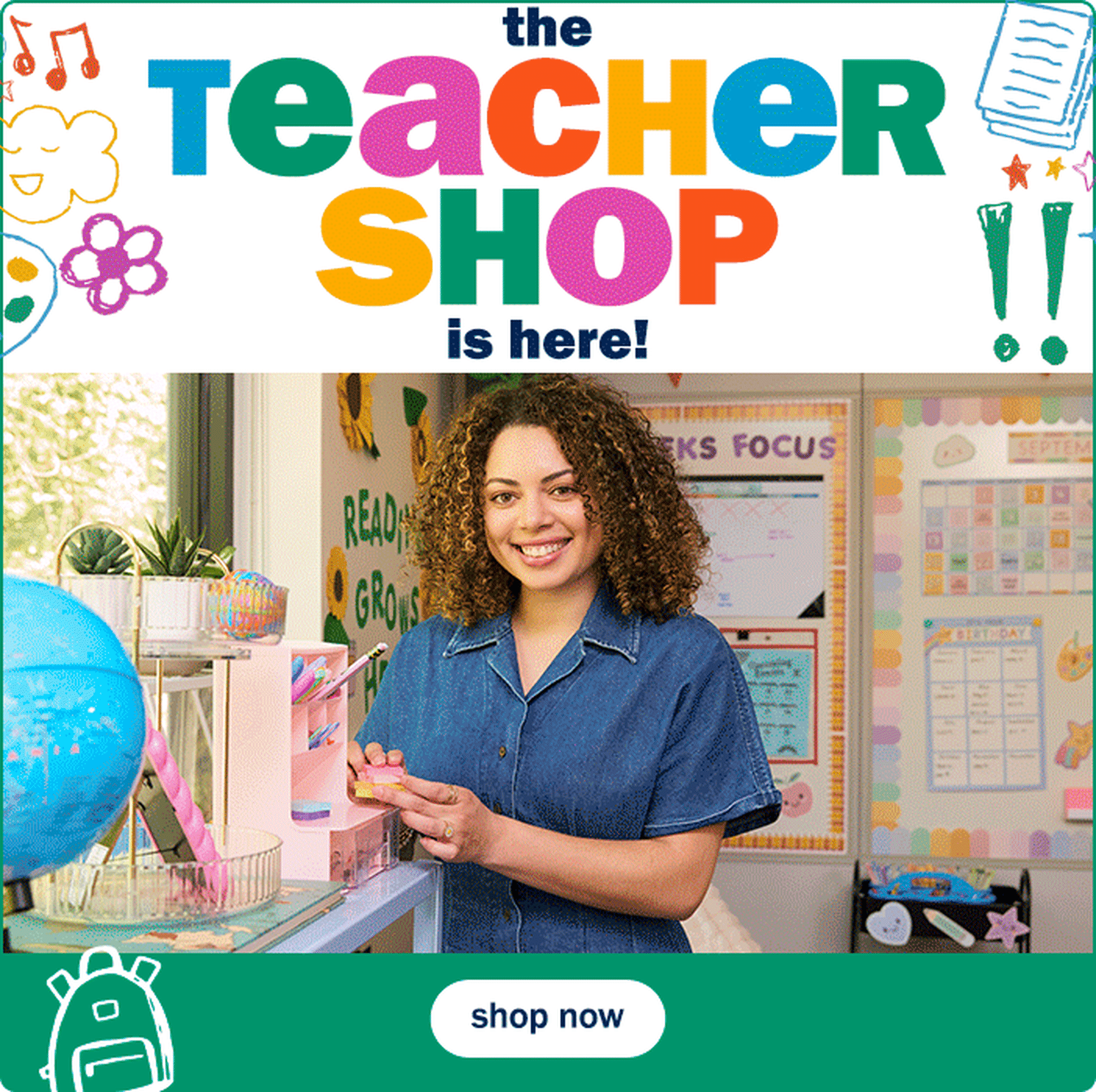 The Teacher Shop is Here! Shop now.