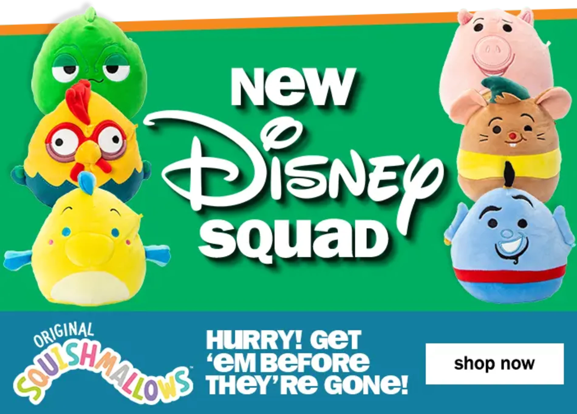 New Disney Squad Hurry! Get 'em Before They're Gone! Originial Squishmallows Shop Now.