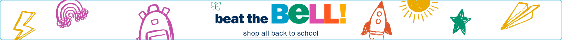Beat the Bell! Shop All Back to School
