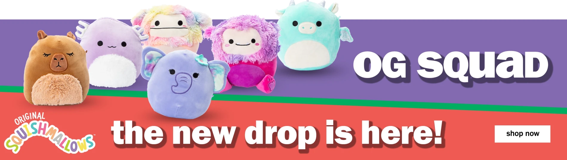 Original Squishmallows. OG Squad. The New Drop is here! Shop Now.