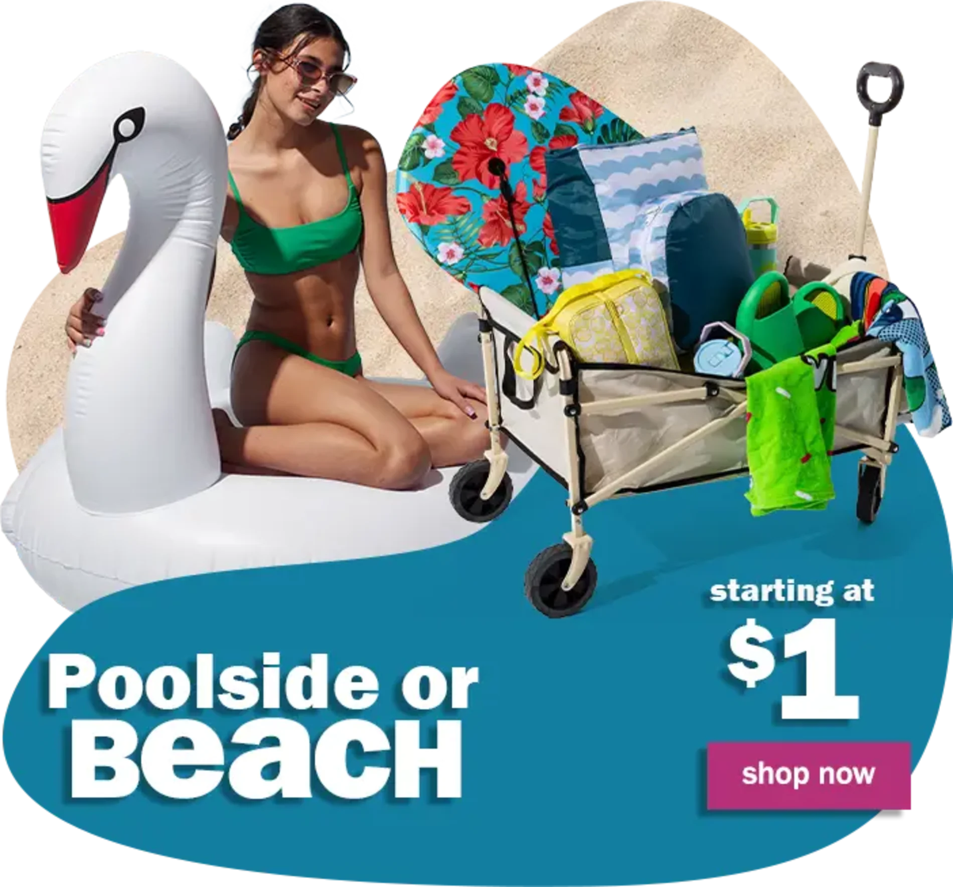 Poolside or Beach. Starting at $1. Shop Now.