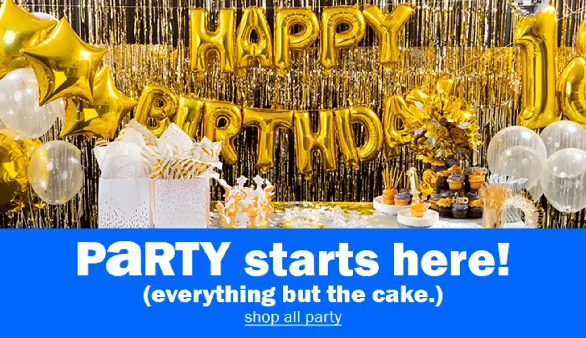Party Starts Here! (Everything but the cake.) Shop All Party