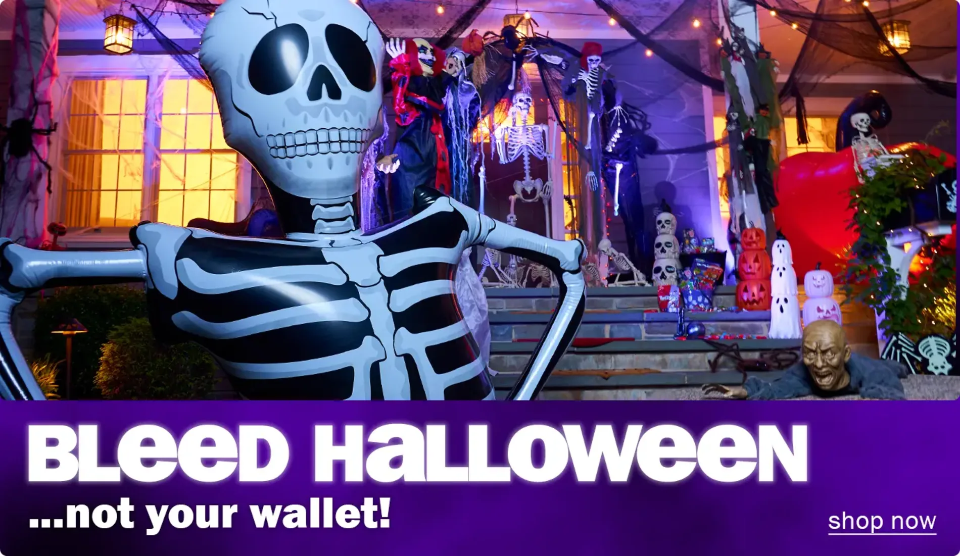 Bleed Halloween...not your wallet! Shop now.