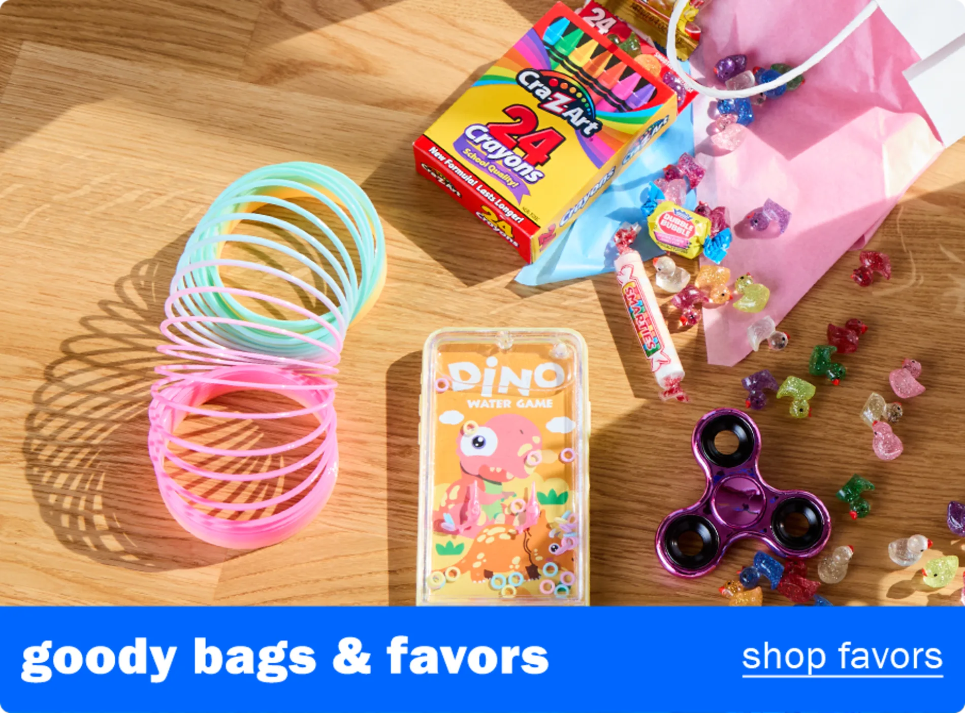 Goody bags & favors. Shop favors.