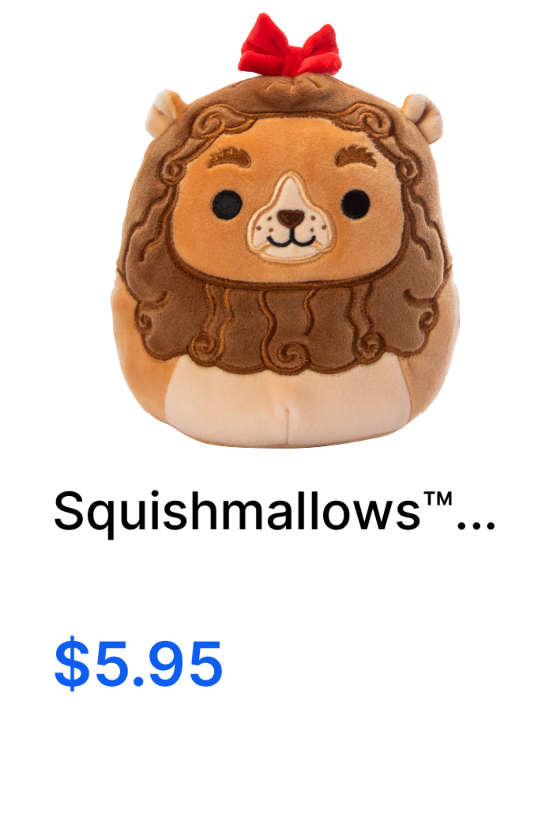 The Wizard of Oz Squishmallows $5.95