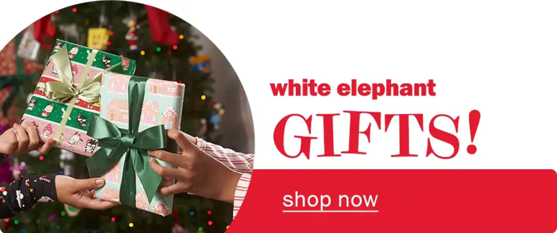 White elephant gifts! Shop now
