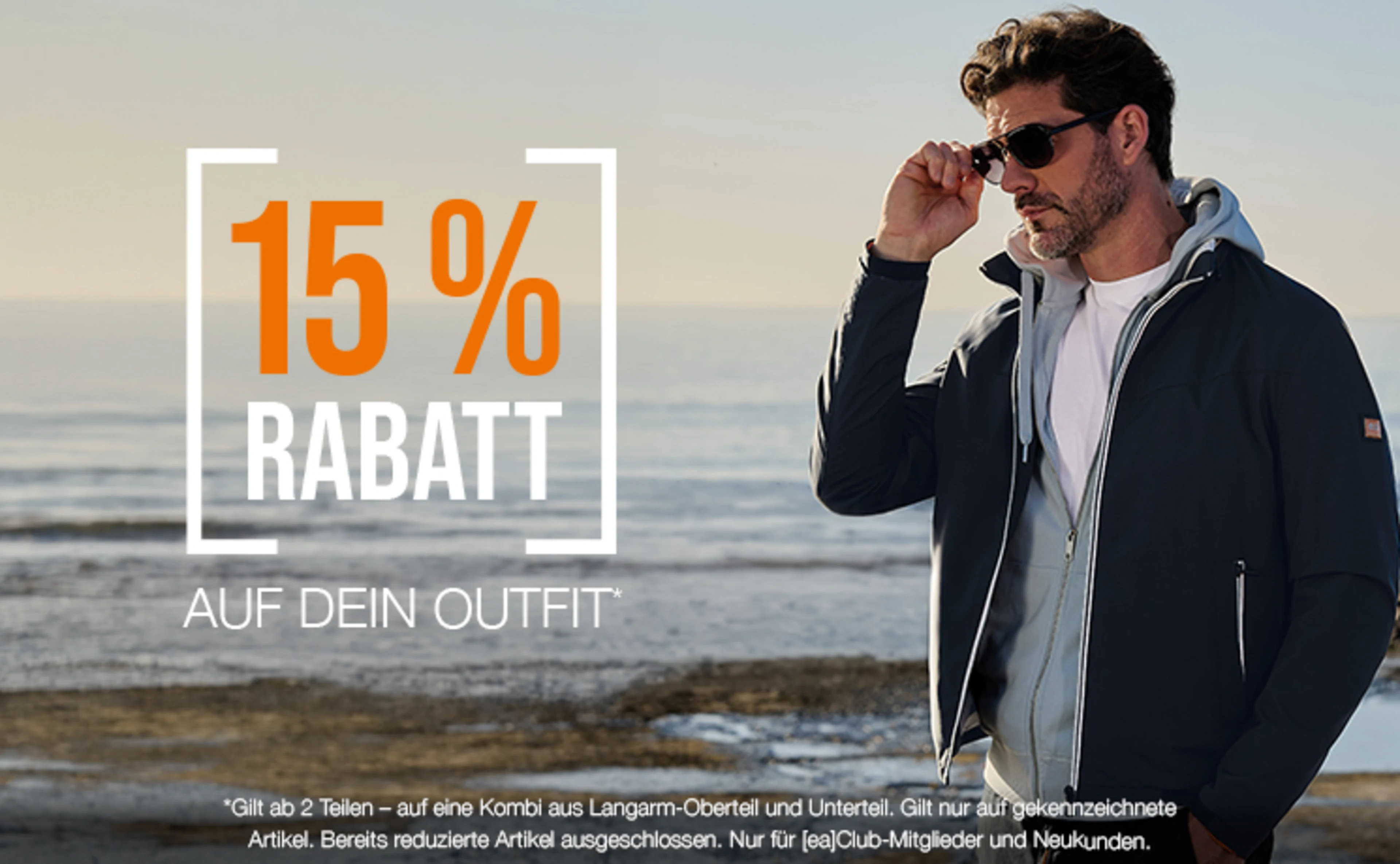 15% Rabatt auf Dein Outfit 