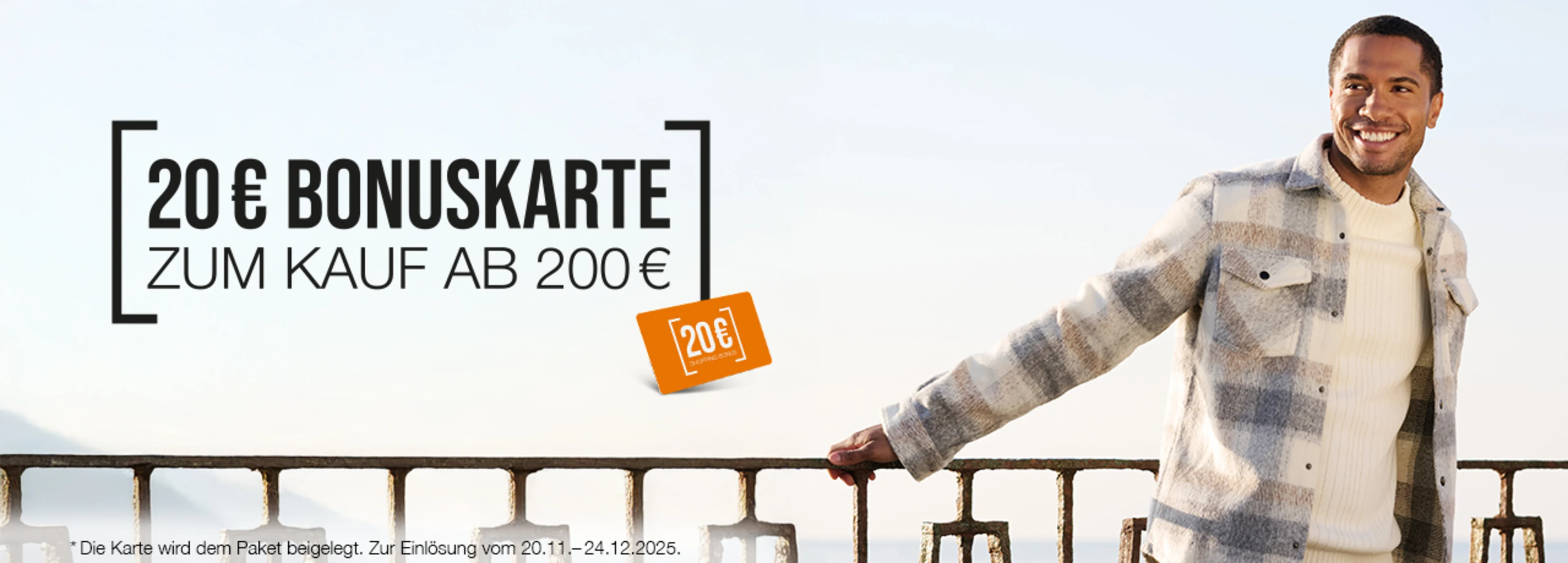 Just for Friends - 20€ Bonuskarte ab 200 Einkaufswert