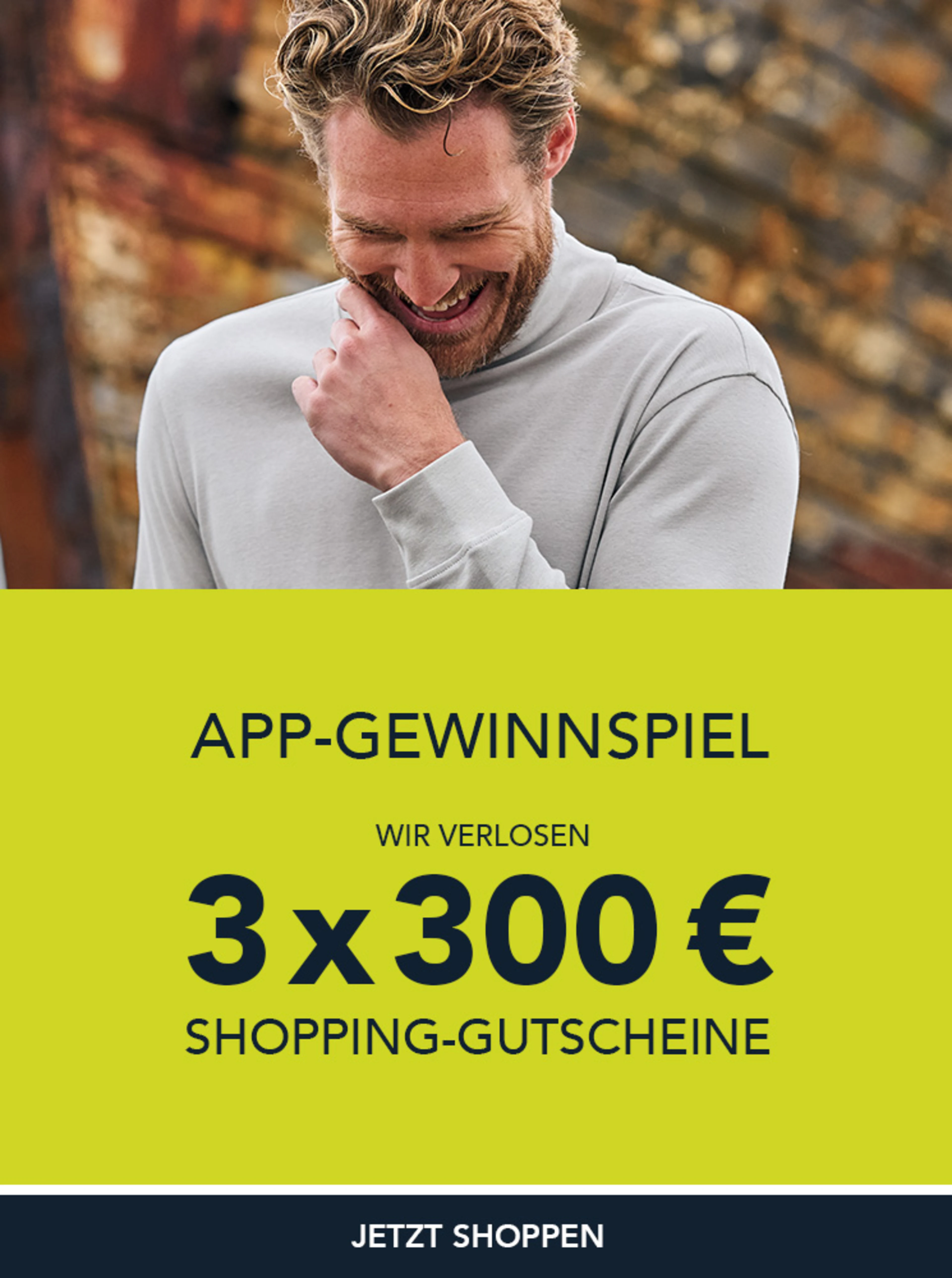 Gewinnen Sie 1 von 3 Shopping-Gutscheinen