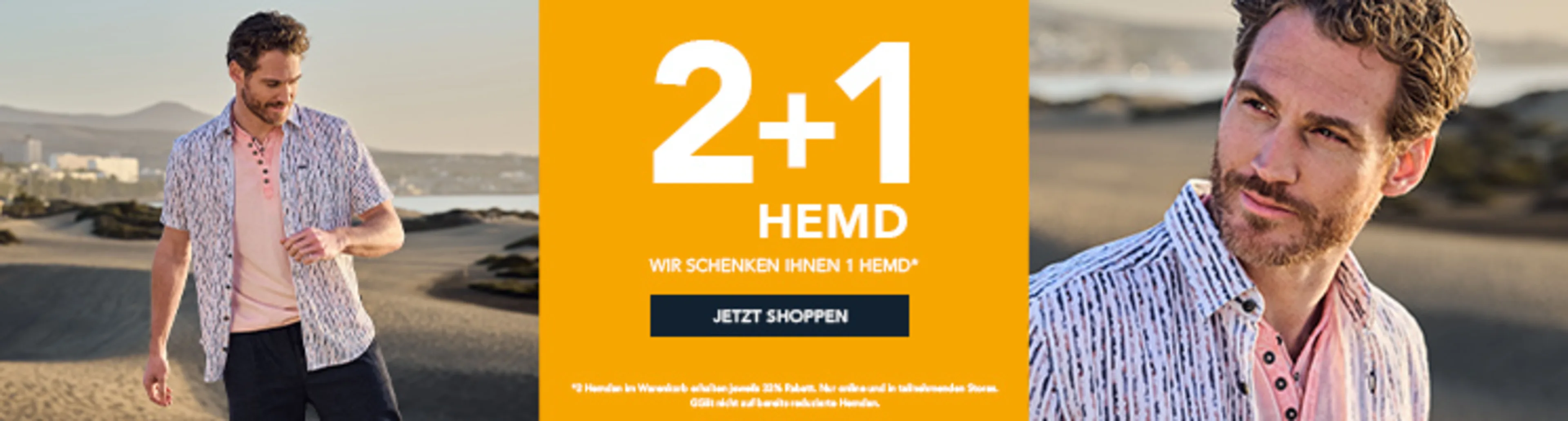 2+1 Hemd: Wir schenken Ihnen ein Hemd
