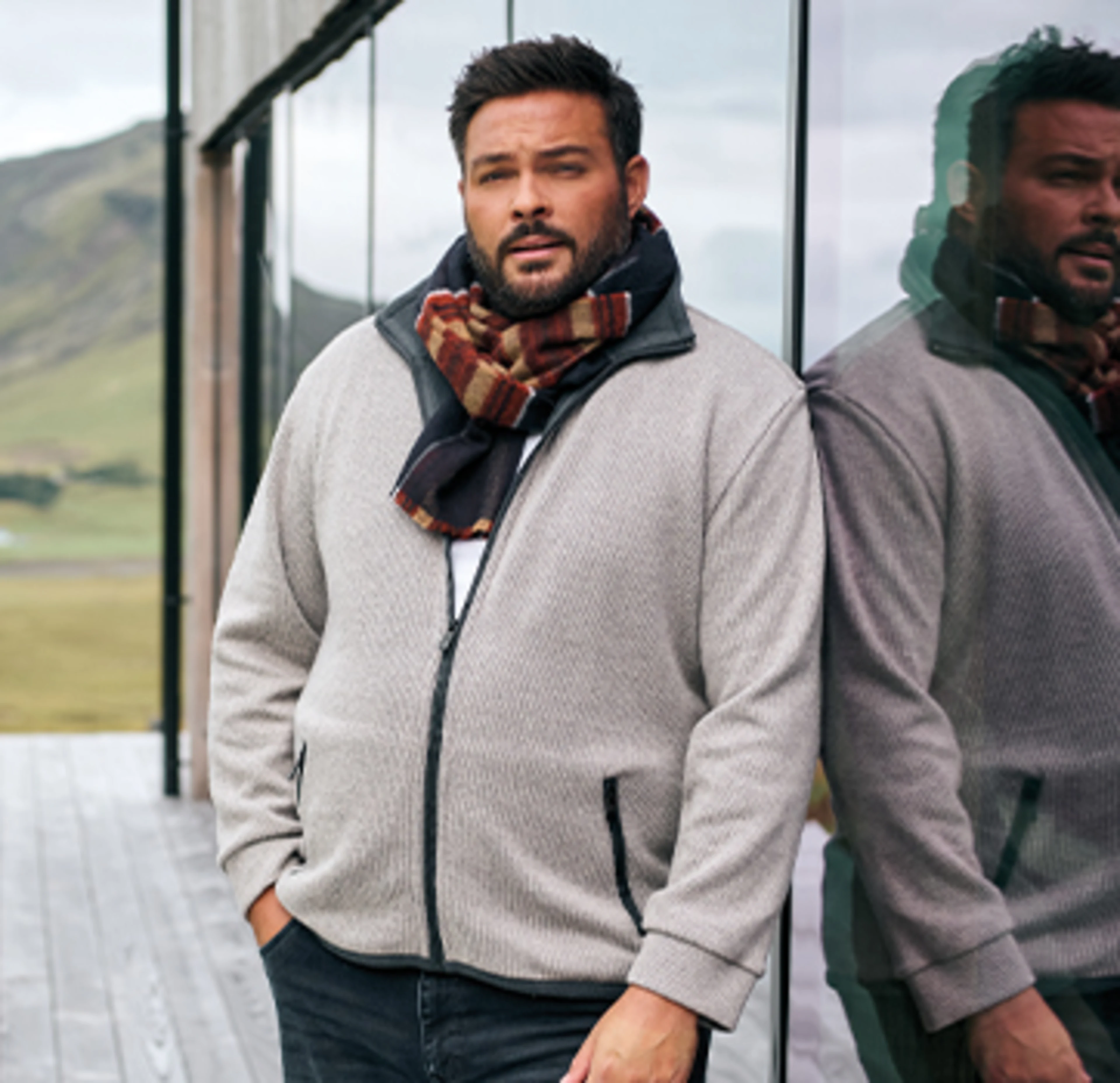 Sweatjacken für Herren bis Größe 6XL