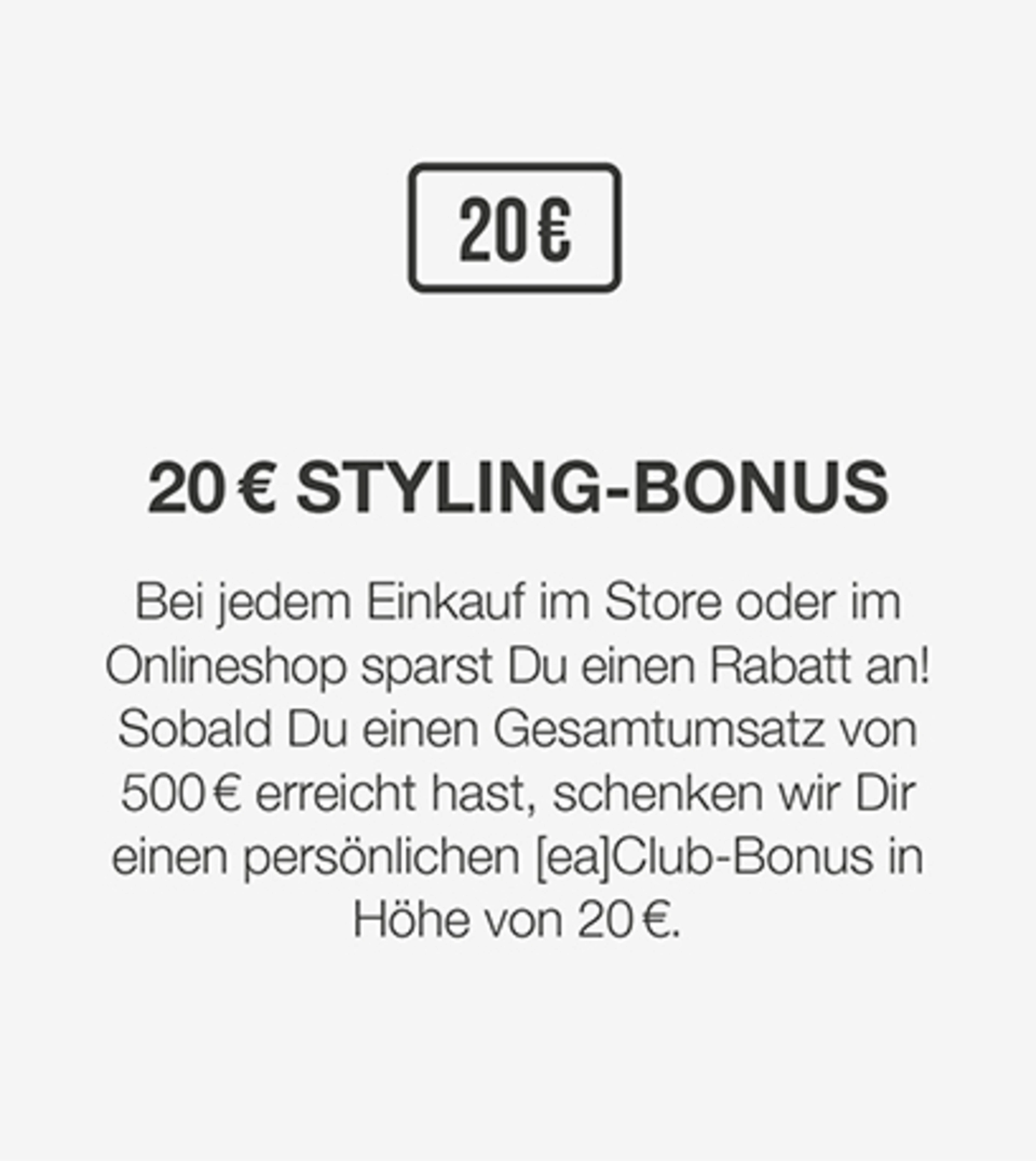 20€ Styling-Bonus