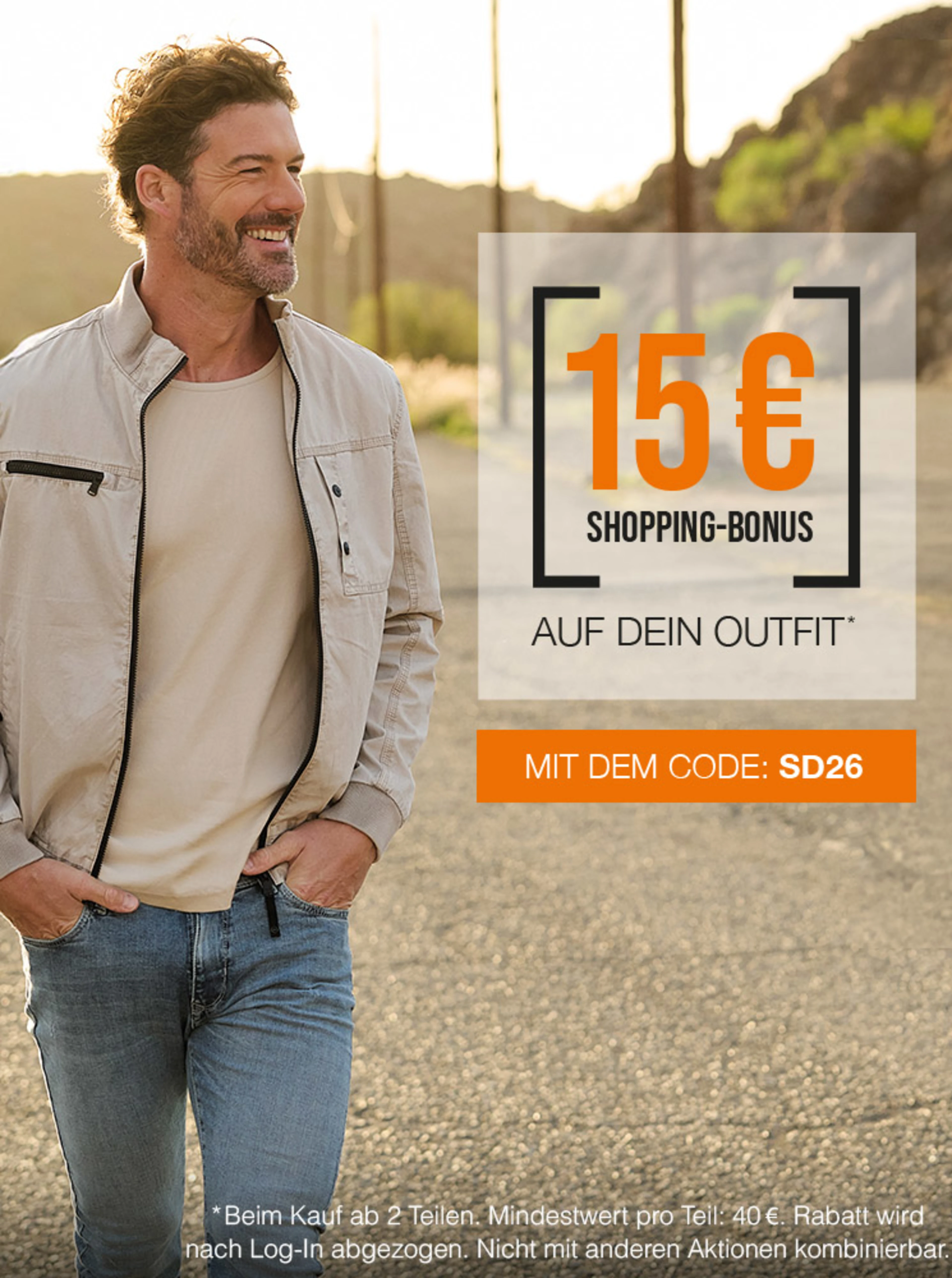 15€ Bonus aufs Outfit 