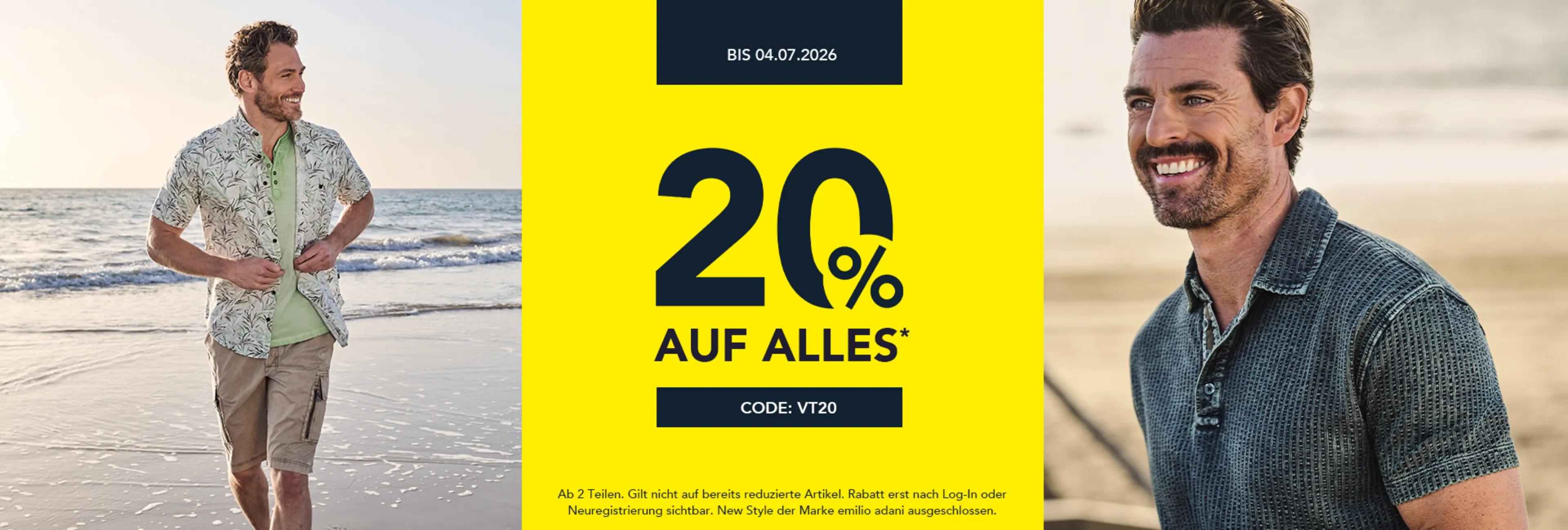 Verrückte Tage bei engbers: 20% ab 2 Teilen | Code: VT20