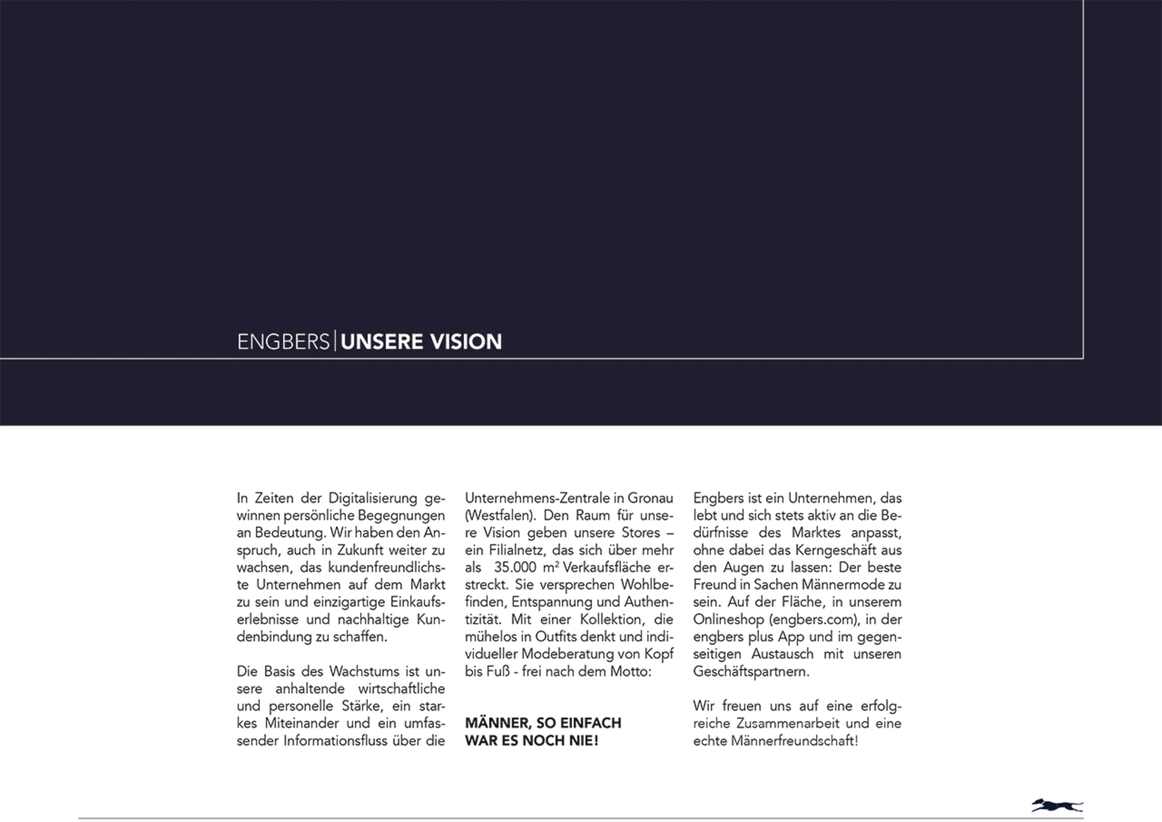 engbers Vision: Kundenfreundlich, einzigartiges Einkaufserlebnis, nachhaltige Kundenbindung