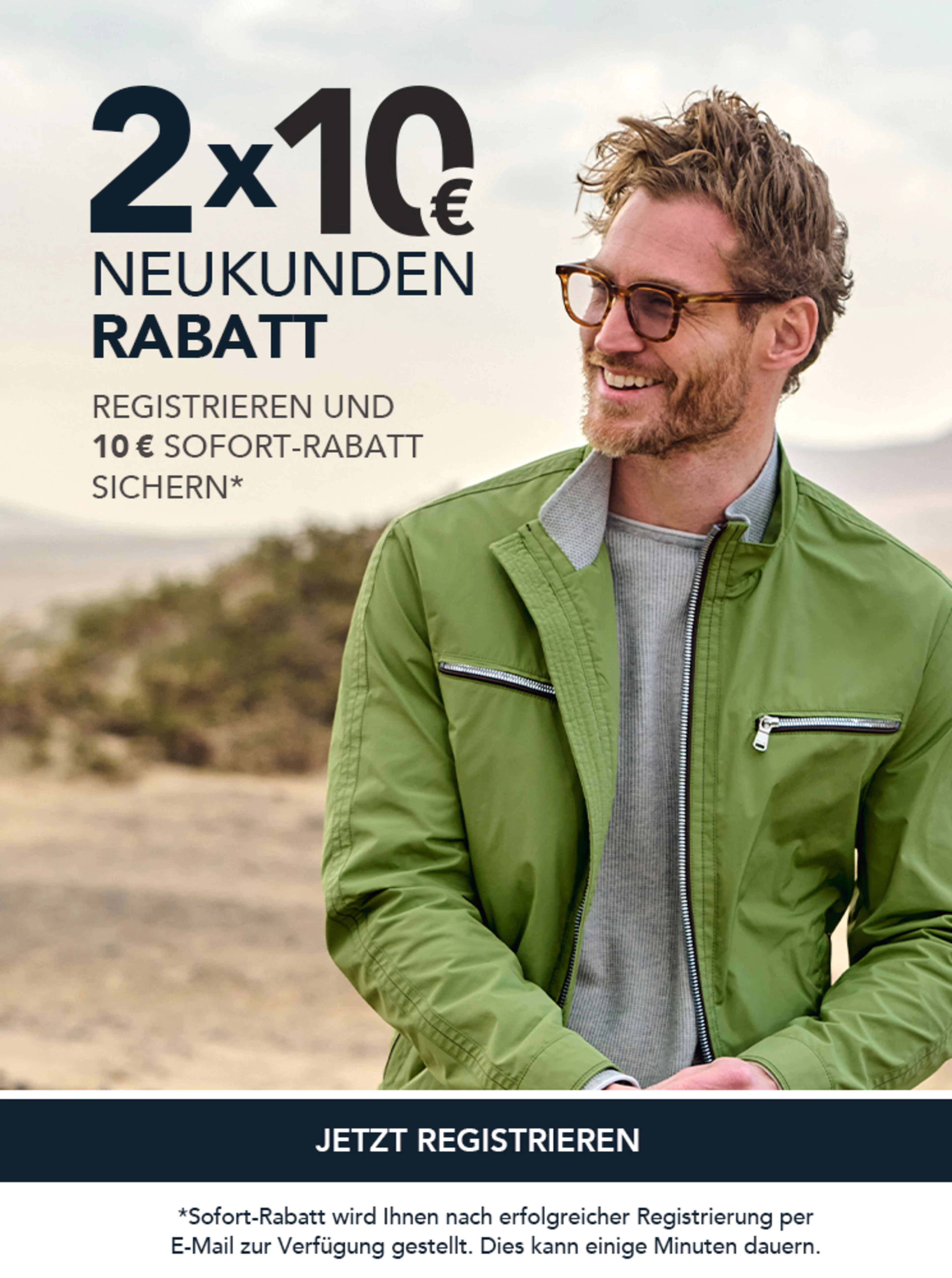 Jetzt registrieren und 10€ Neukunden-Rabatt sichern