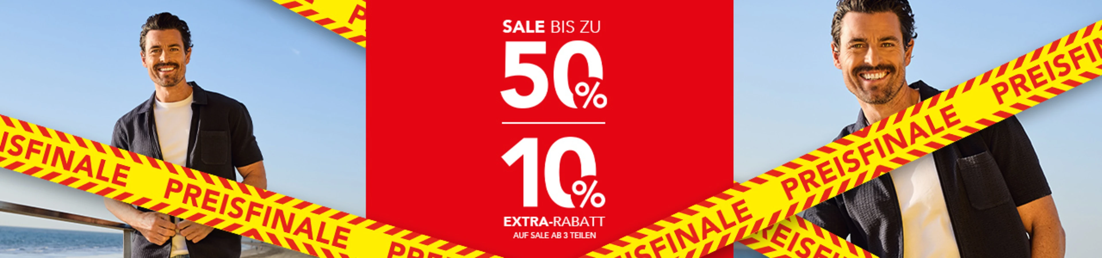 Herrenmode im SALE + 10% extra auf Sale ab 3 Teilen