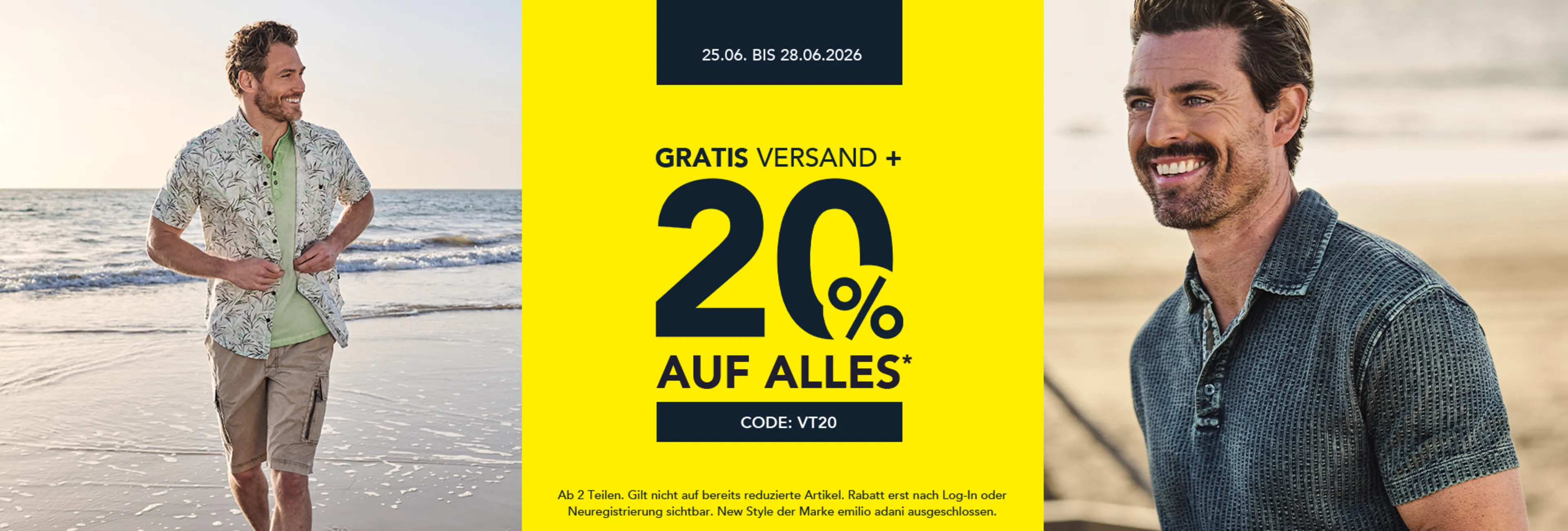 Verrückte Tage: 20% auf ALLES ab 2 Teilen*