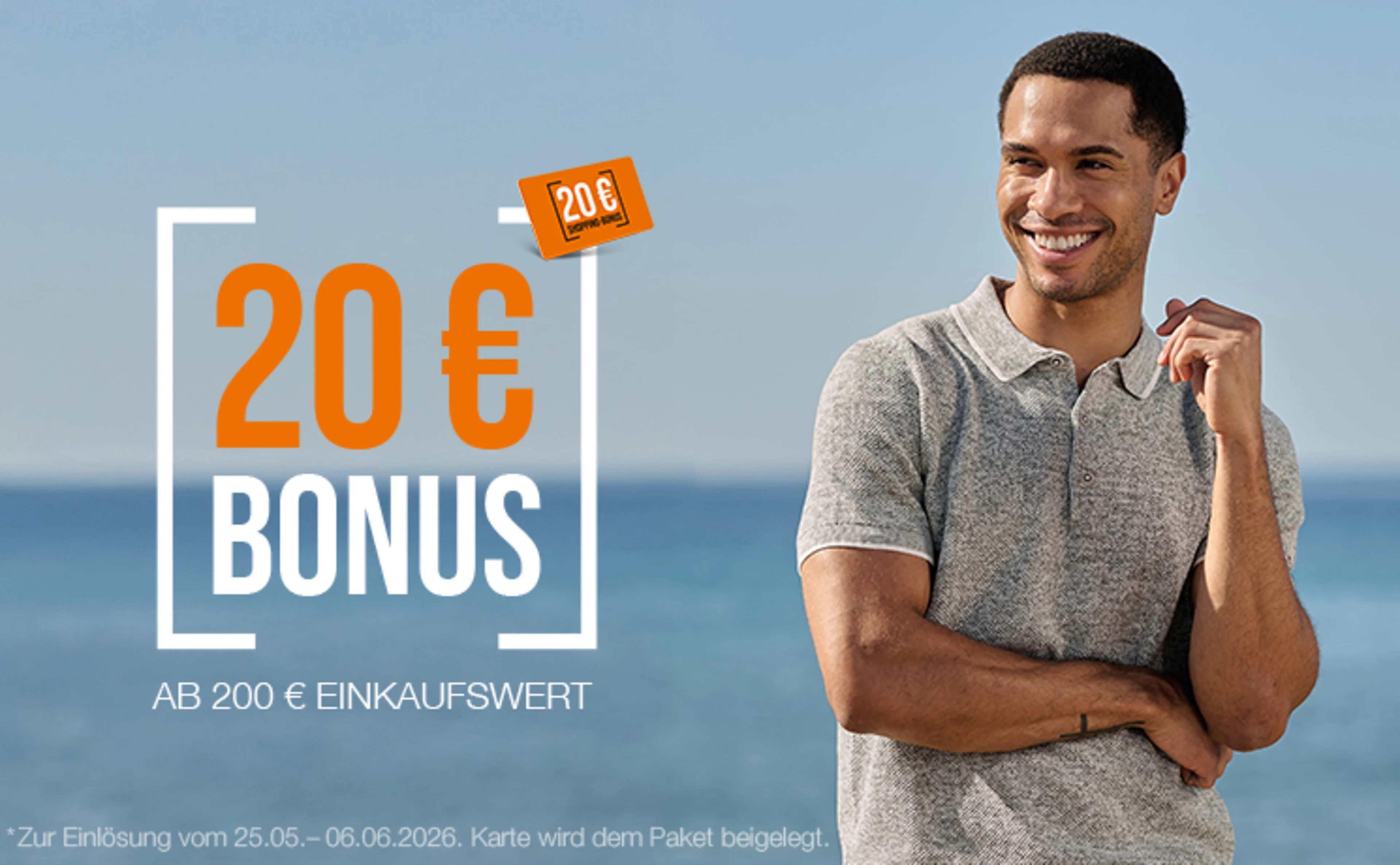 20€ Bonuskarte zum Kauf ab 200€ 