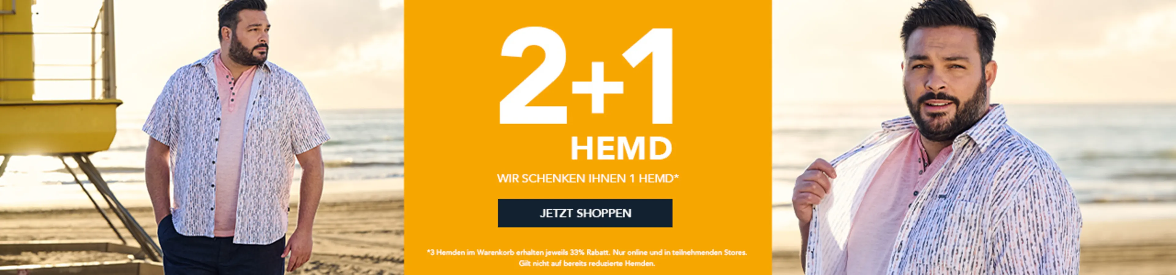 2+1 Hemd: Wir schenken Ihnen ein Hemd