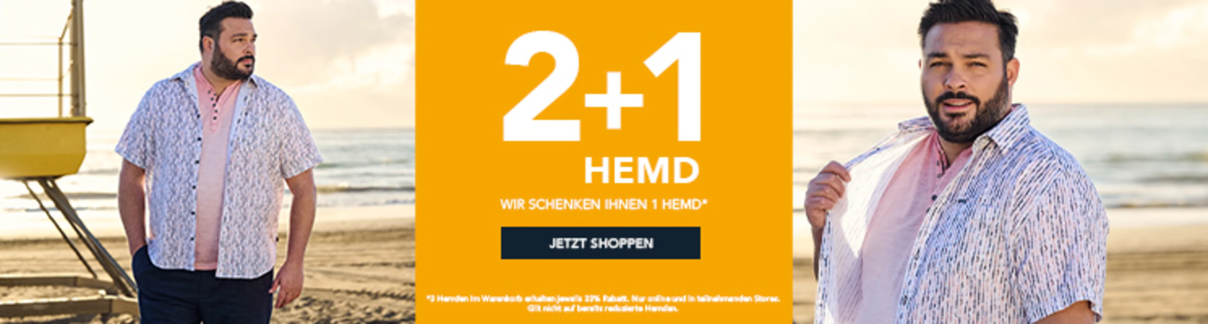 2+1 Hemd: Wir schenken Ihnen ein Hemd