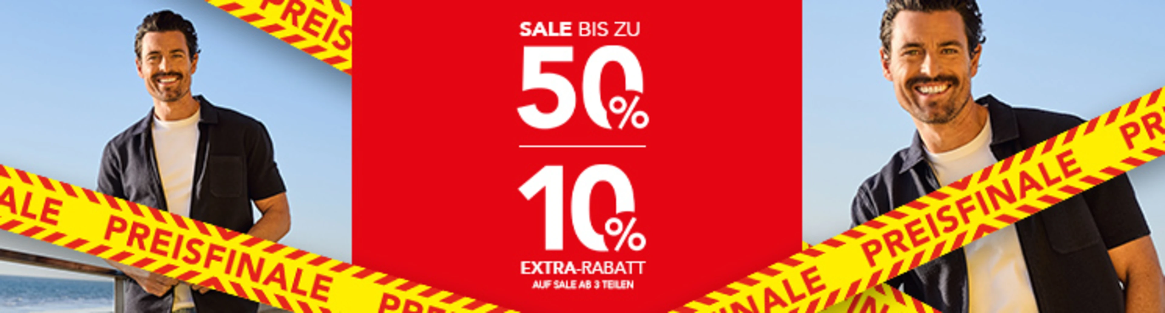 Herrenmode im SALE + 10% extra auf Sale ab 3 Teilen