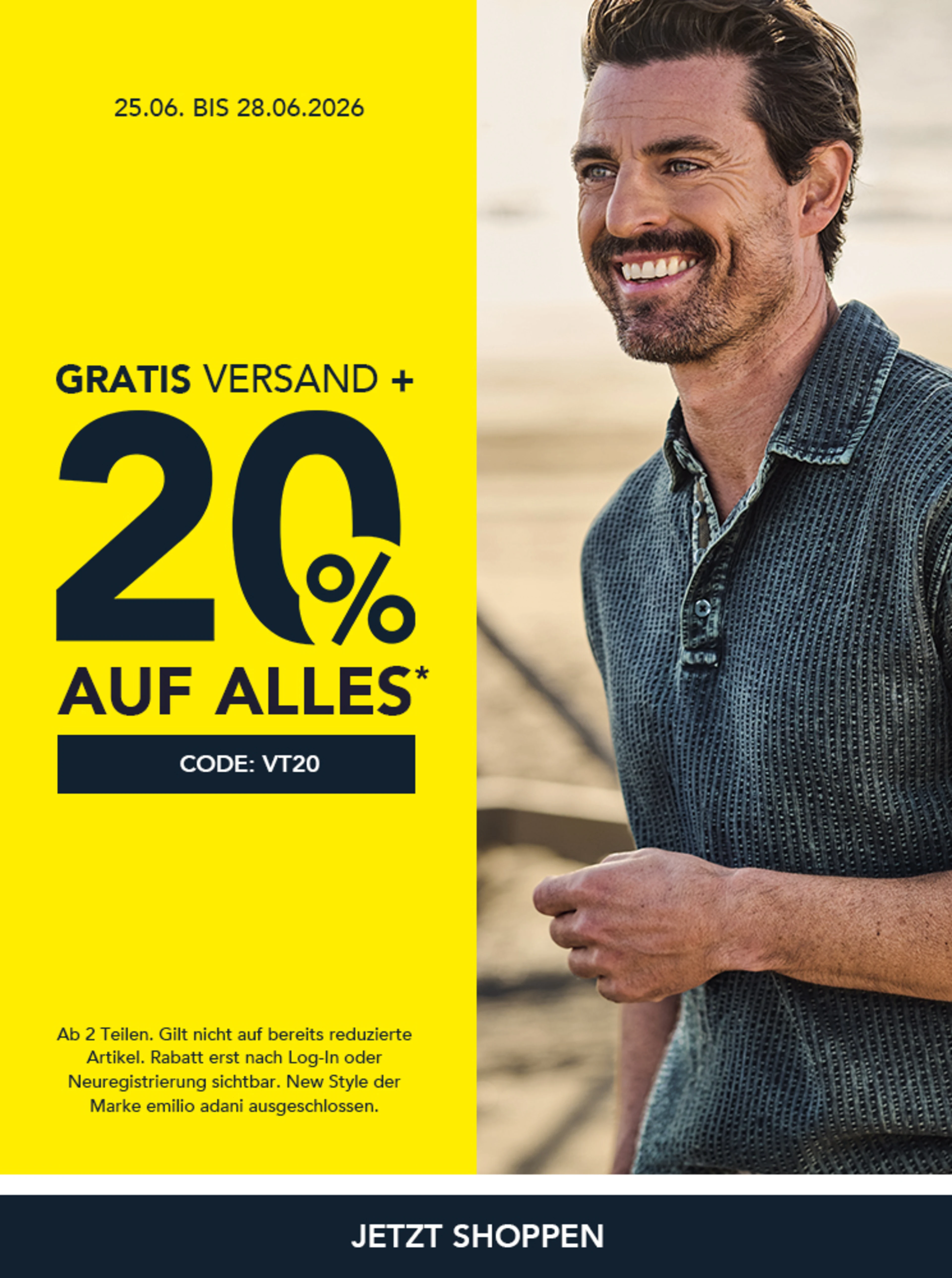 Verrückte Tage: 20% auf ALLES ab 2 Teilen*