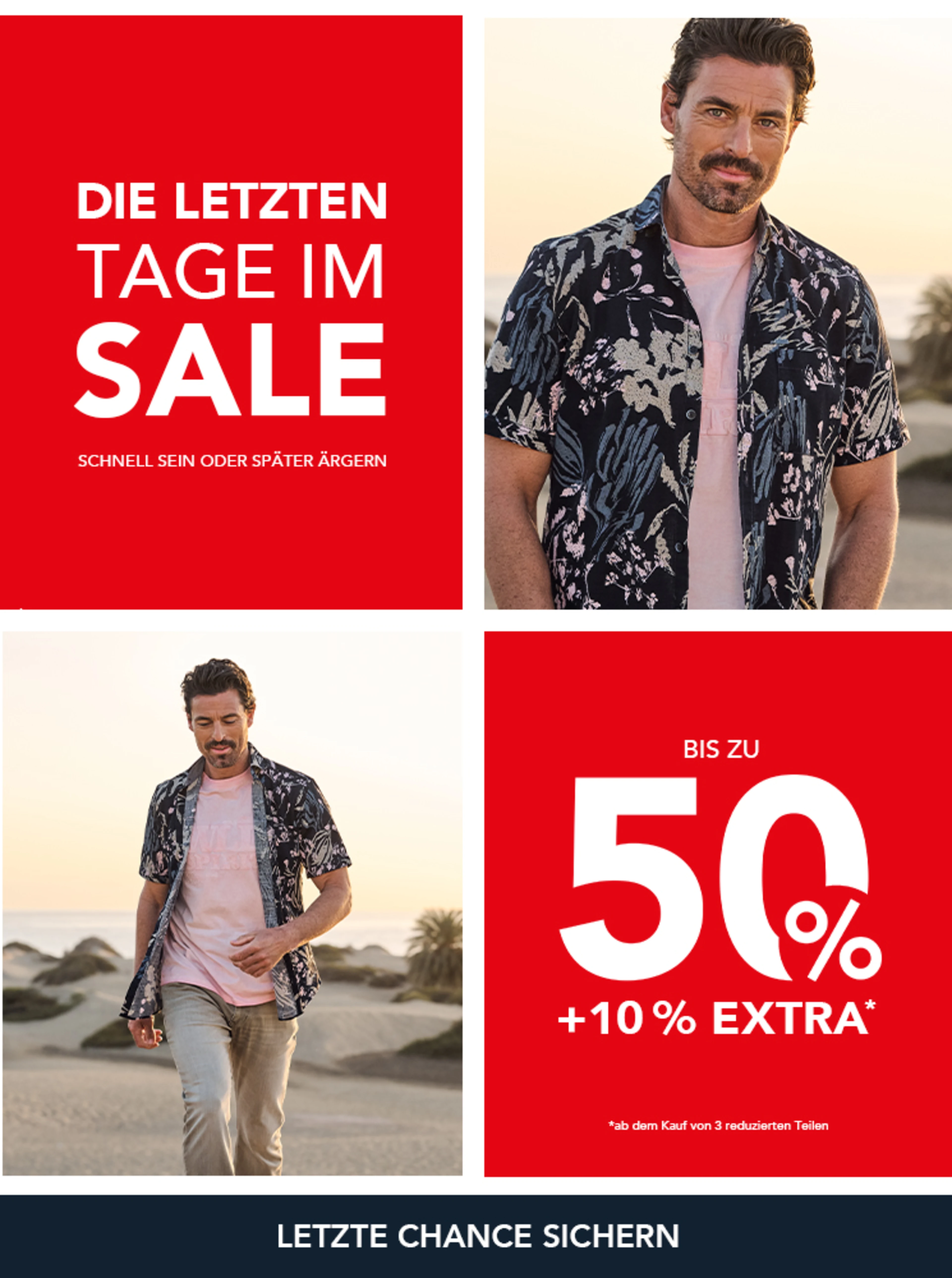 Die letzten Tage: Sale bis zu 50% + 10% EXTRA