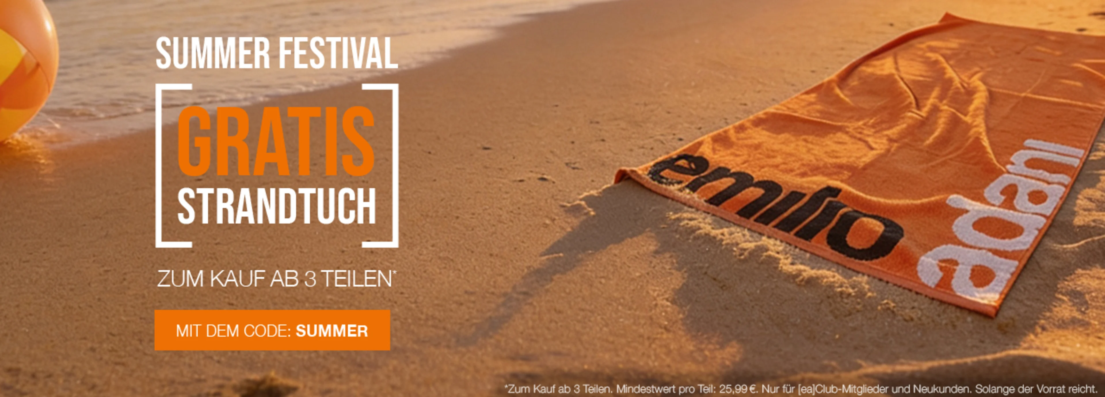 Summer Festival - Gratis Strandtuch 
