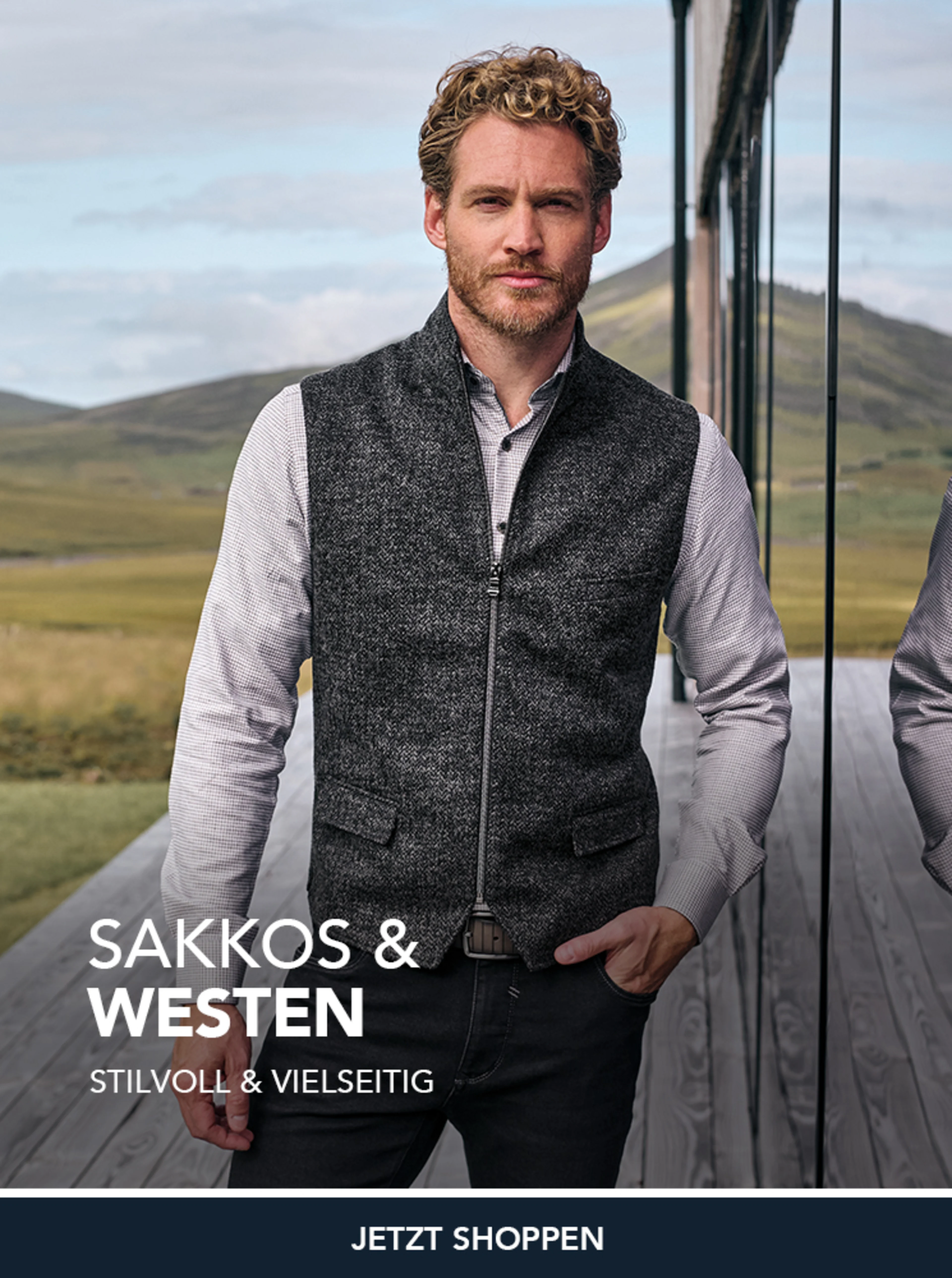 Sakkos uns Westen für Herren 